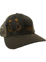 Boar, Camo Mesh Hat with Artificial Leather