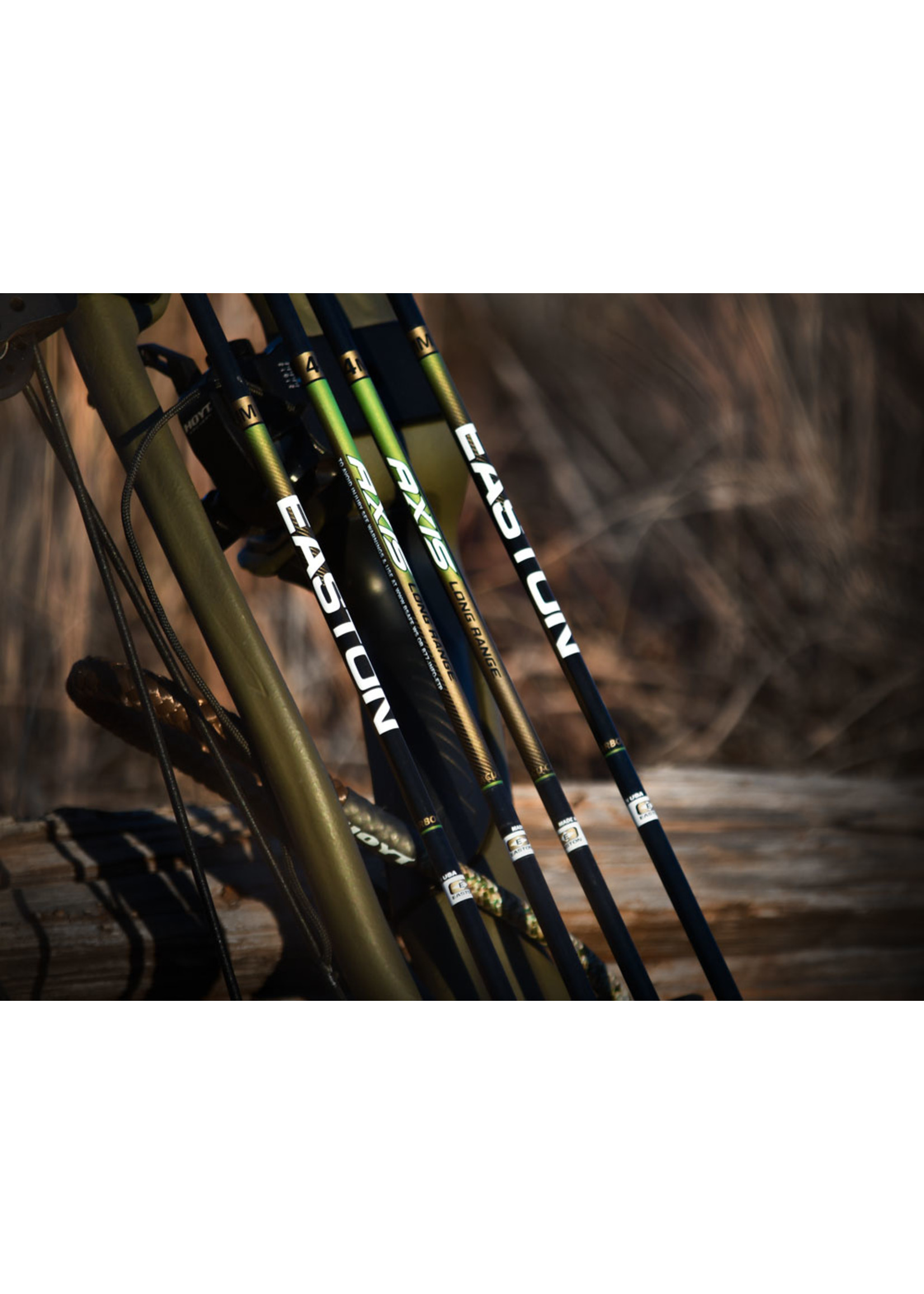 Easton Axis 4mm LR MG, 6pk Fletched Arrows