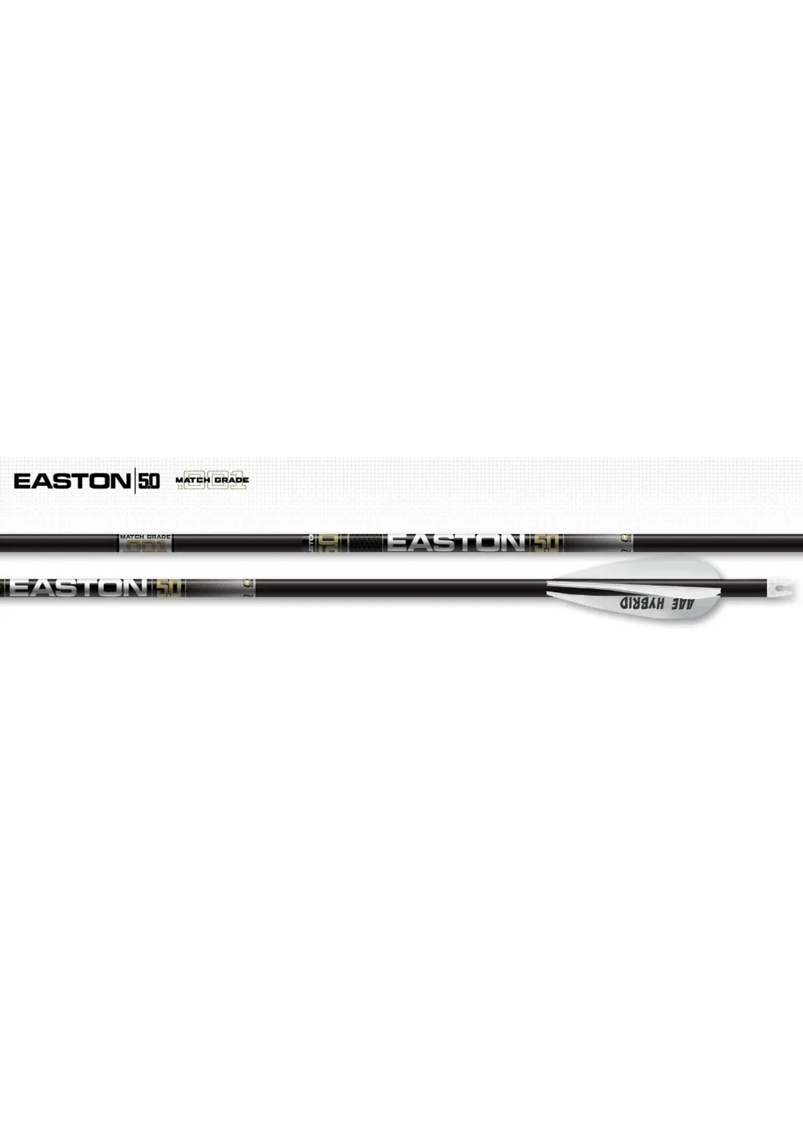 Easton 5.0 Match Grade Fletched Arrows 6pk