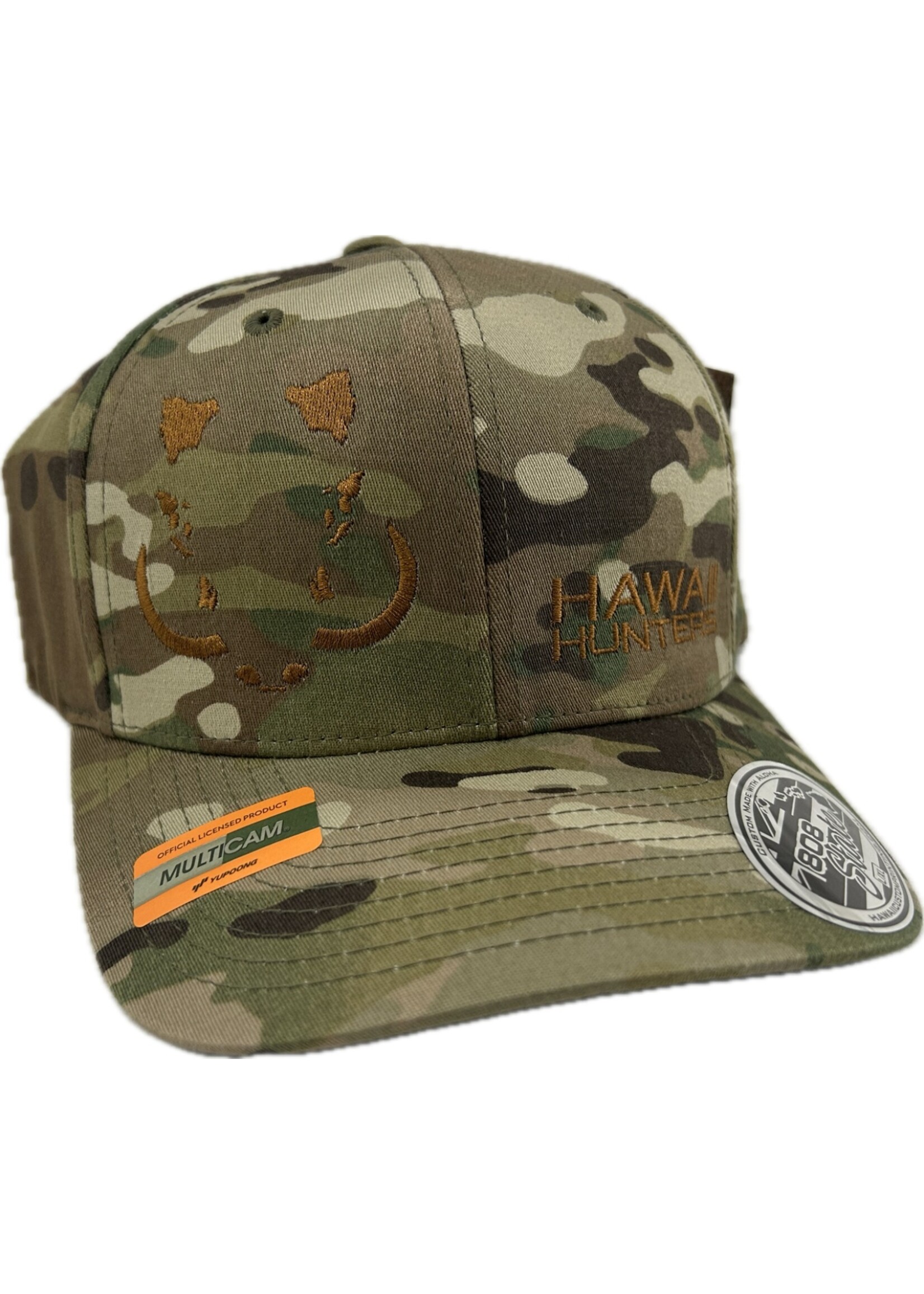 HH Island Jaw Camo Hat, FlexFit