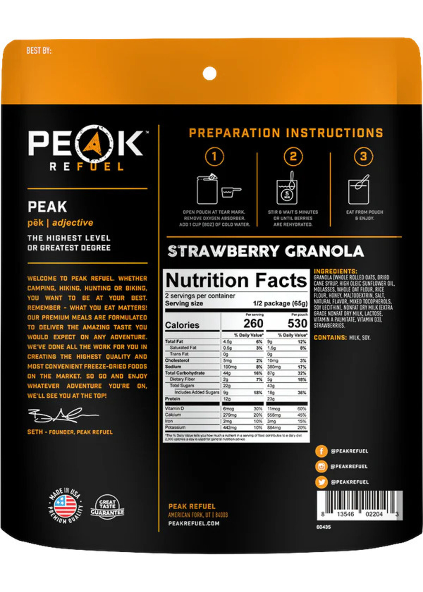 Peak Refuel PR Strawberry Cheesecake Bites