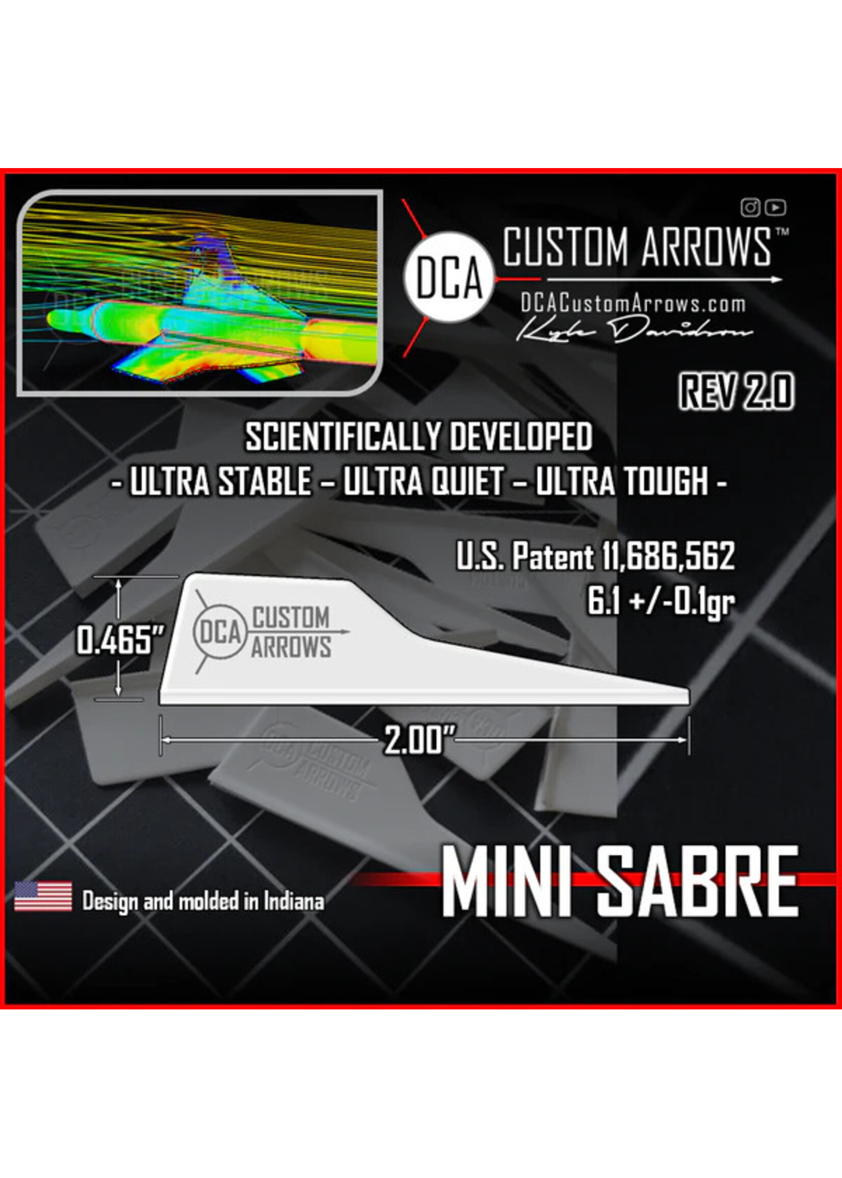 DCA Mini Sabre Rev 2.0 Vanes 40pk.