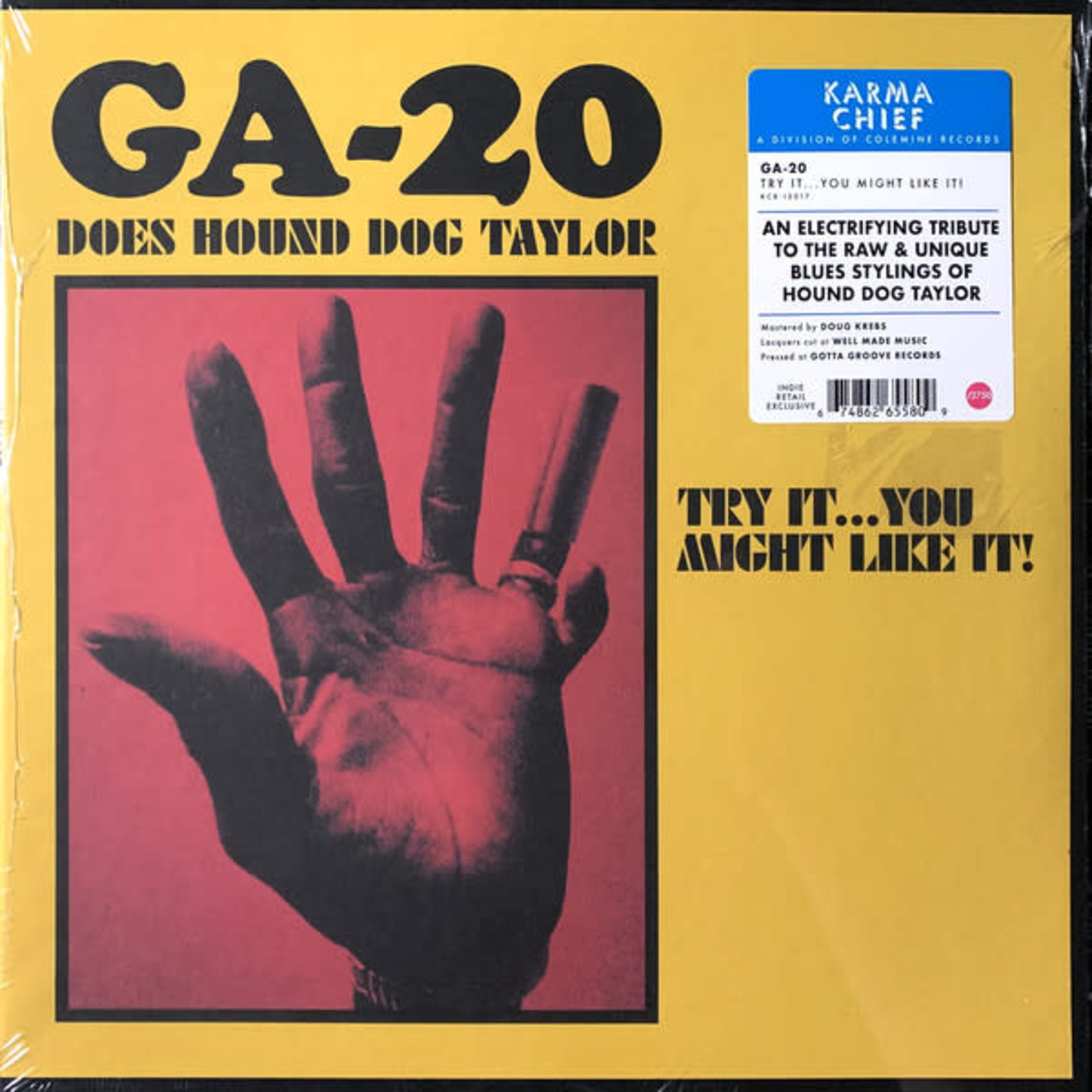 Colemine GA-20 - Does Hound Dog Taylor (LP) [Salmon]