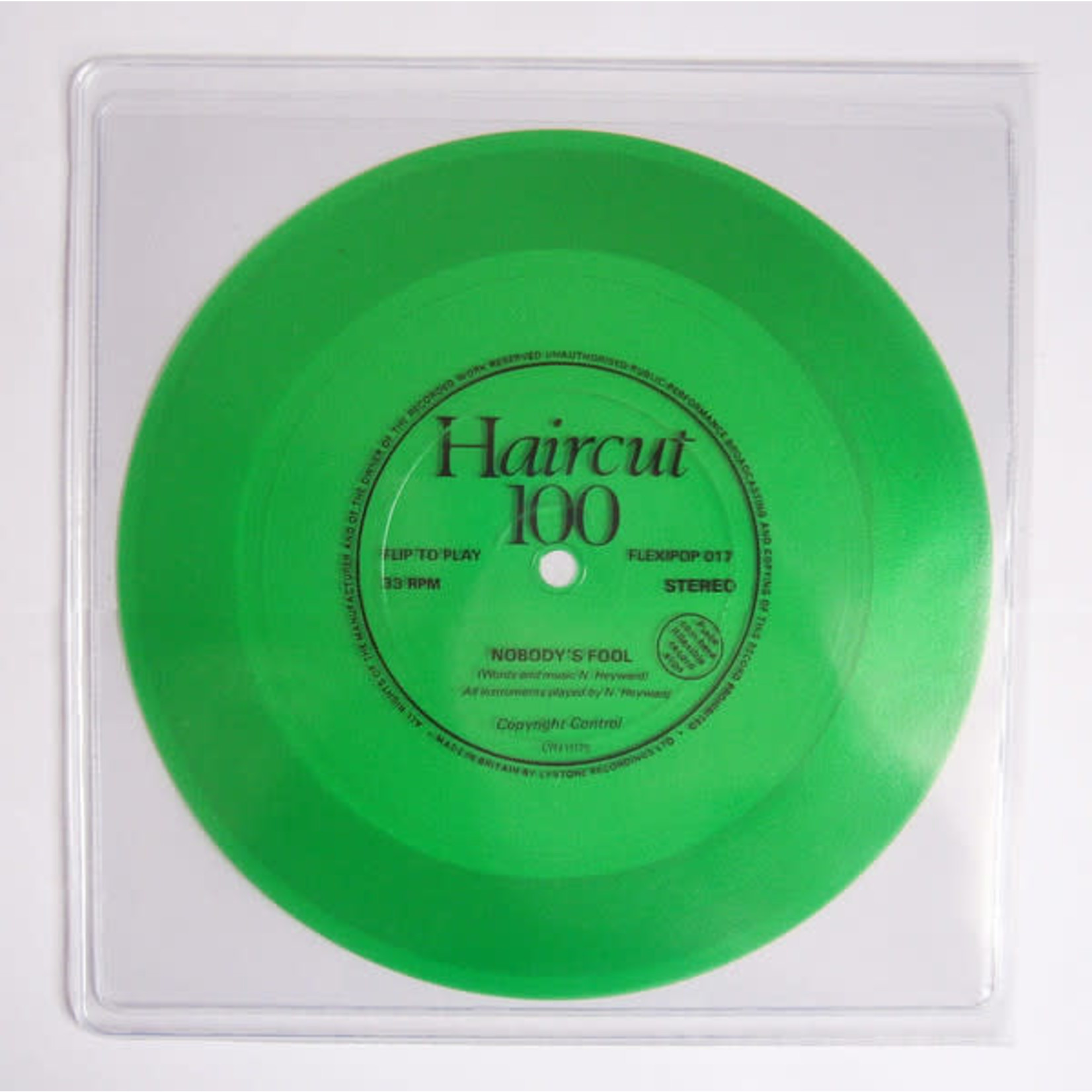 Haircut One Hundred - Nobody's Fool (7") {VG}
