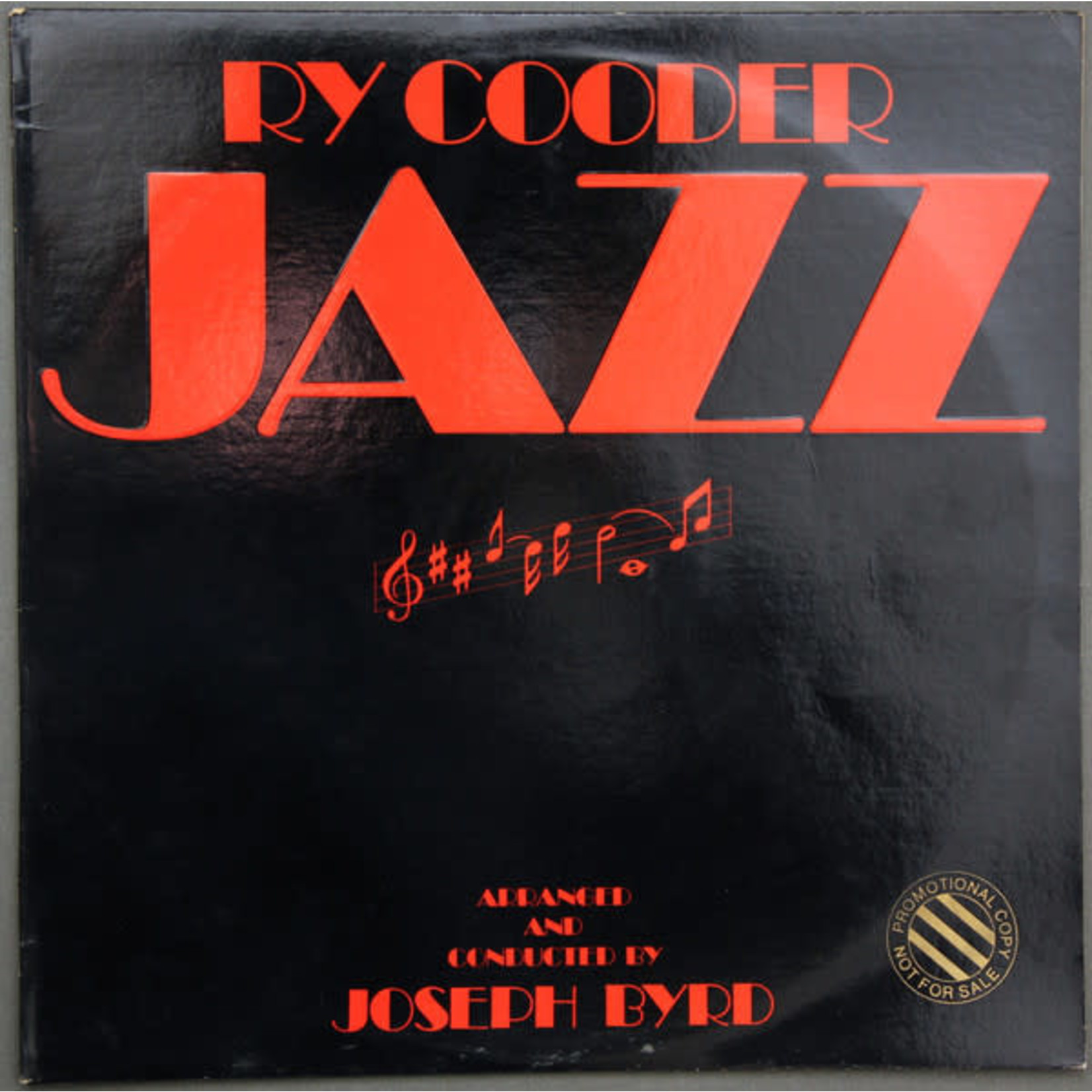 Warner Bros Ry Cooder - Jazz (LP) {VG+/VG+}