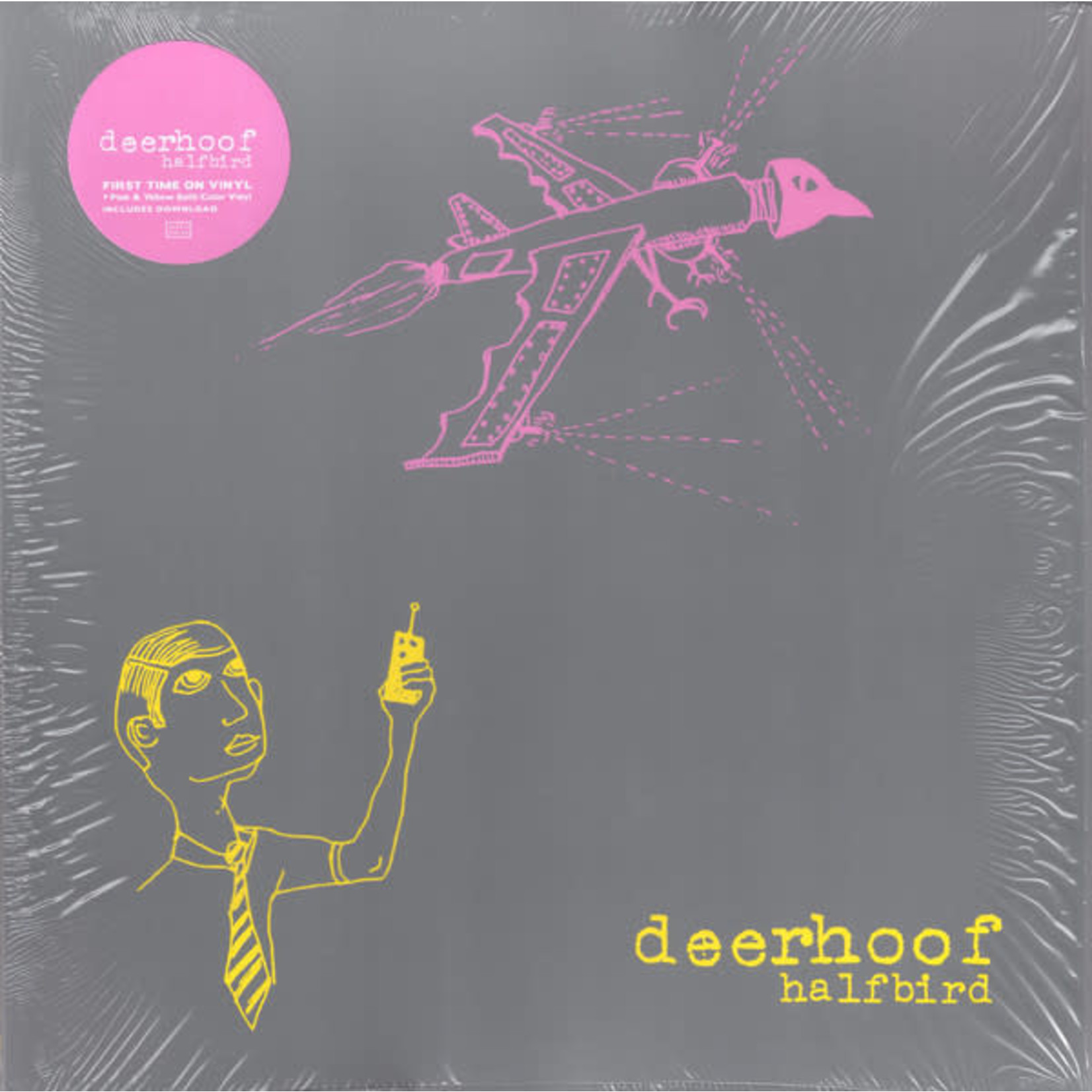 Joyful Noise Recordings Deerhoof - Halfbird (LP) [Pink/Yellow]