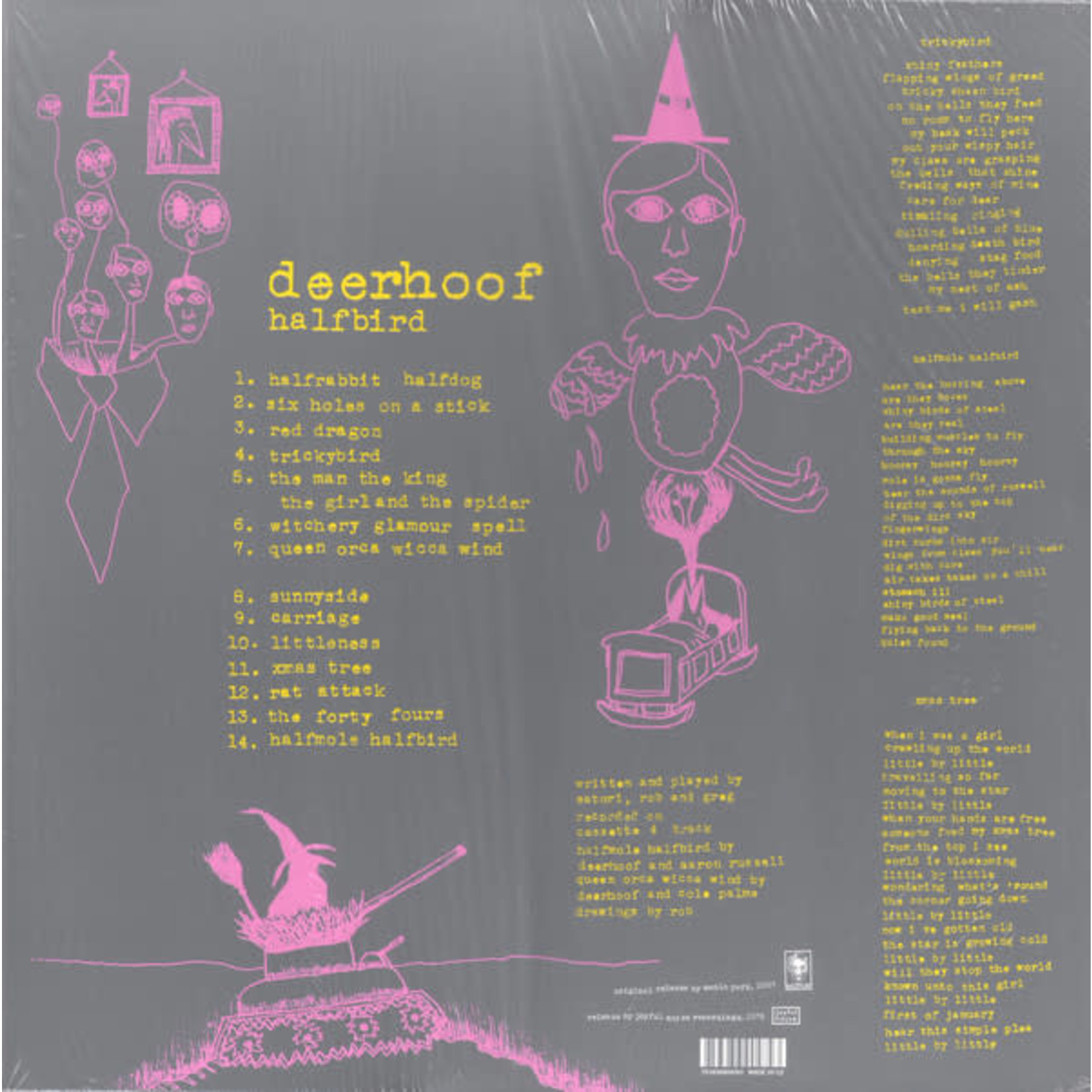 Joyful Noise Recordings Deerhoof - Halfbird (LP) [Pink/Yellow]