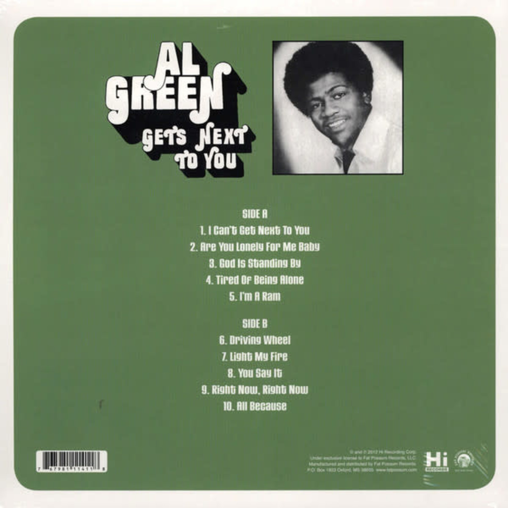 Fat Possum Al Green - Gets Next To You (LP)