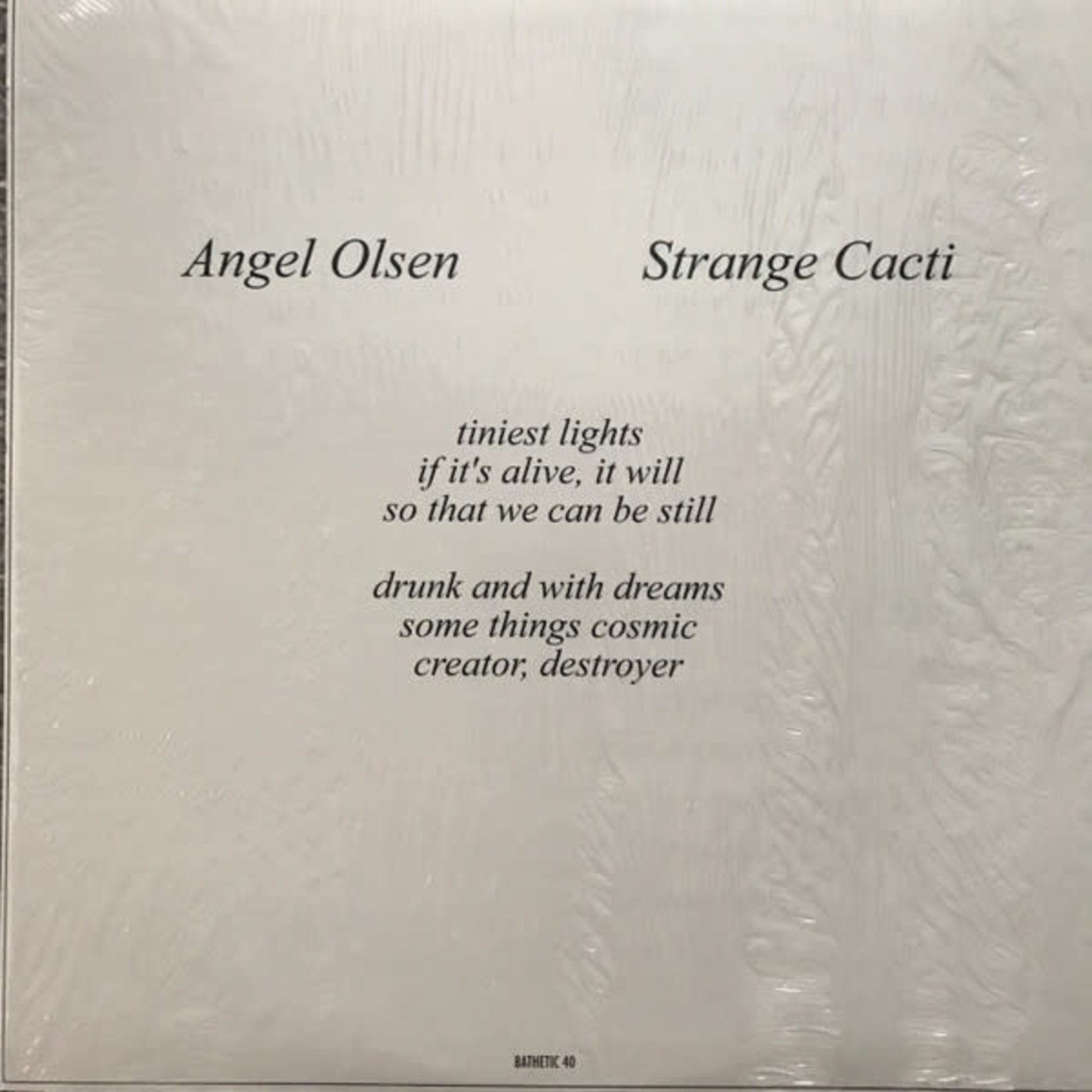 Angel Olsen - Strange Cacti (LP)