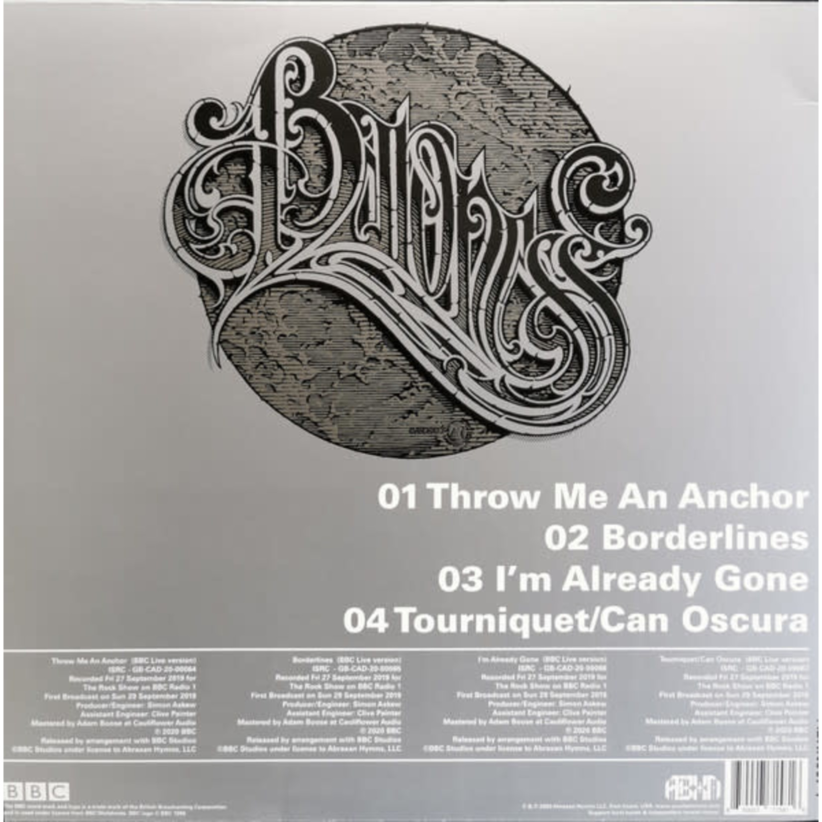 RSD Black Friday 2011-2024 Baroness - Live at Maida Vale II (LP) [Splatter]