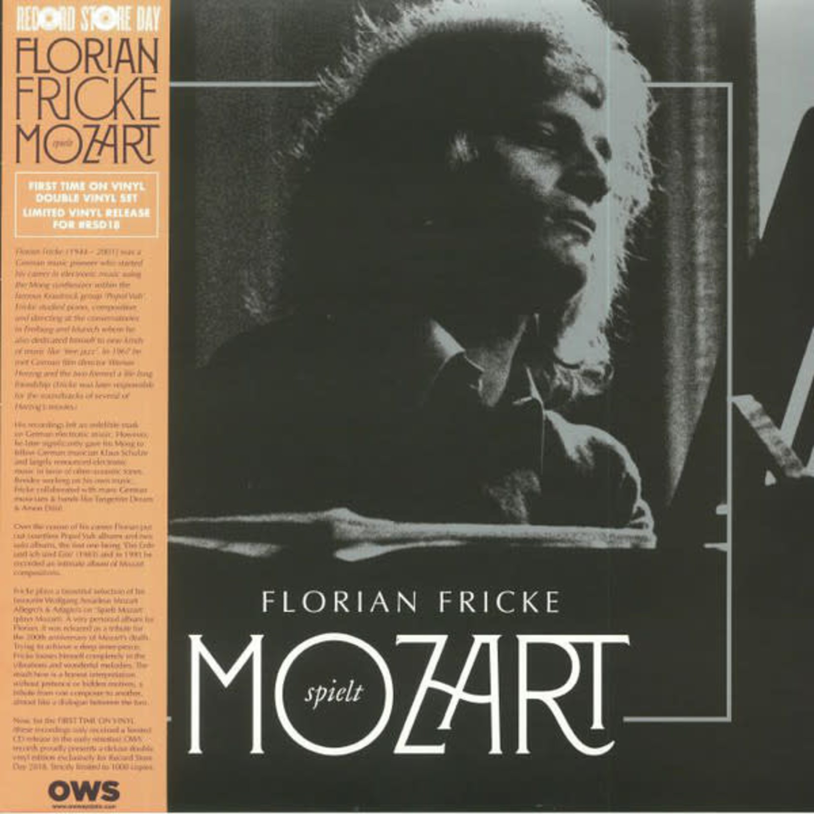 Record Store Day 2008-2023 Florian Fricke - Spielt Mozart (2LP)