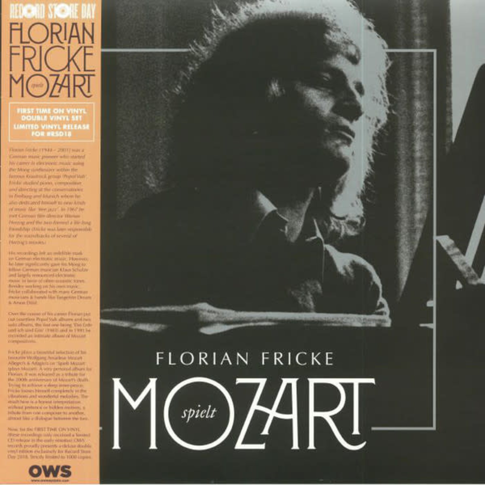 Record Store Day 2008-2025 Florian Fricke - Spielt Mozart (2LP)