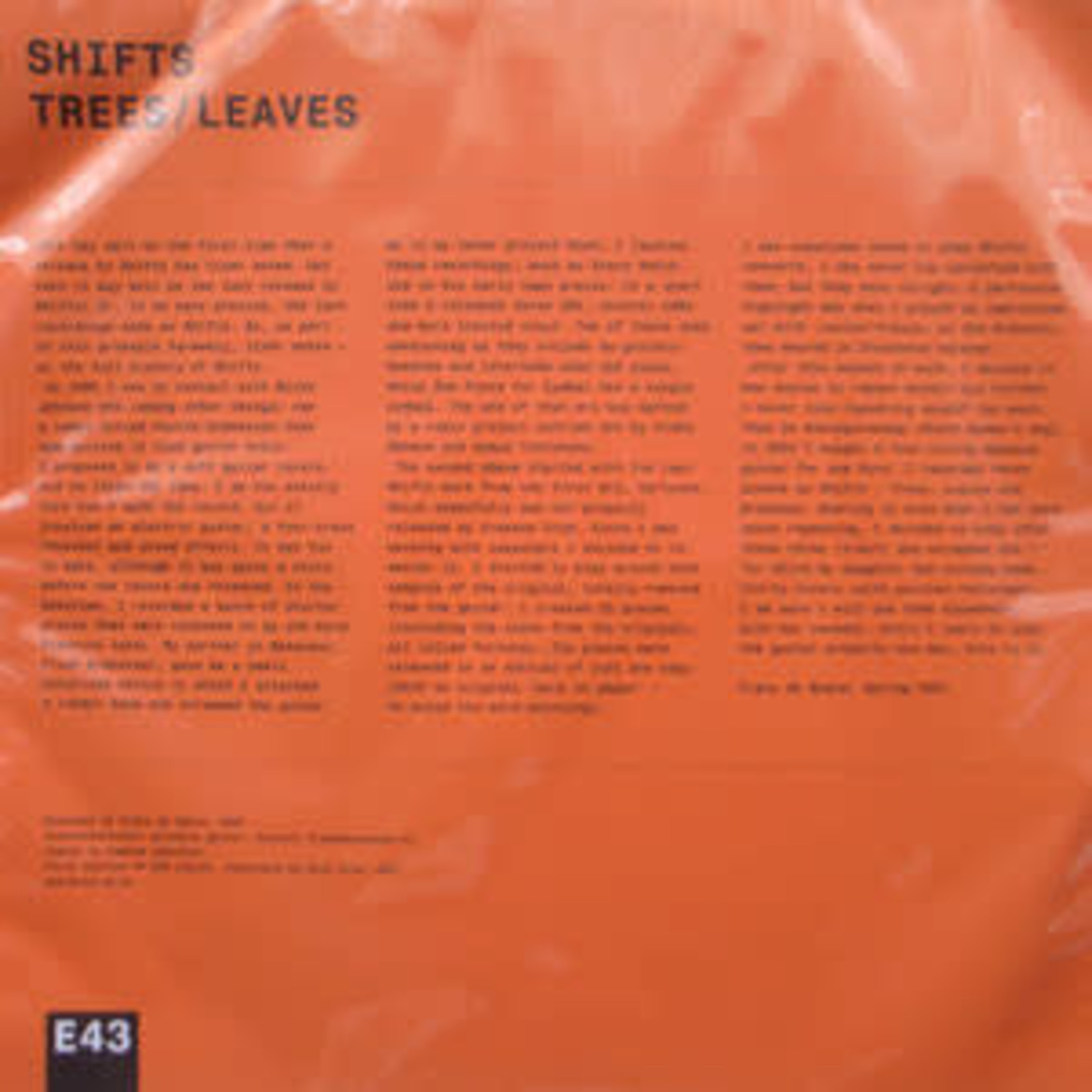 Shifts - Trees / Leaves (LP)