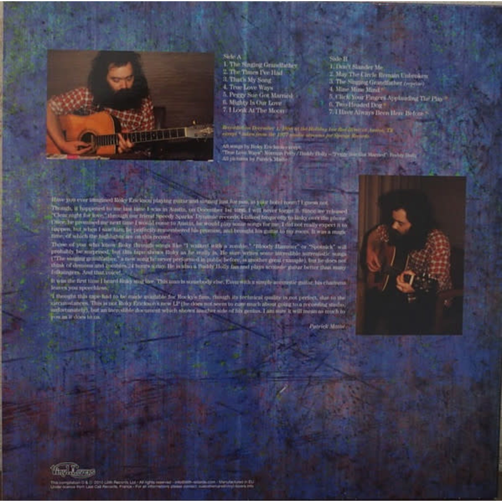 Vinyl Lovers Roky Erickson - The Holiday Inn Tapes (LP)