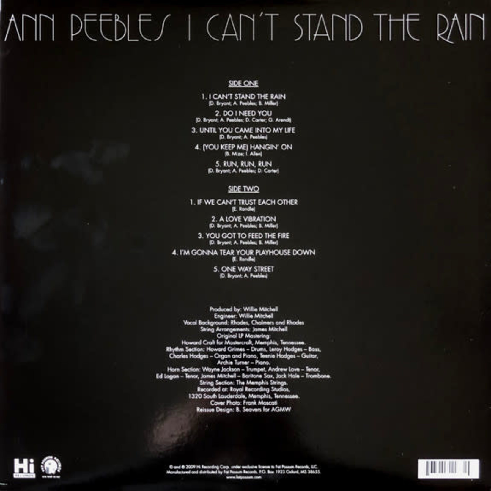 Fat Possum Ann Peebles - I Can't Stand The Rain (LP)
