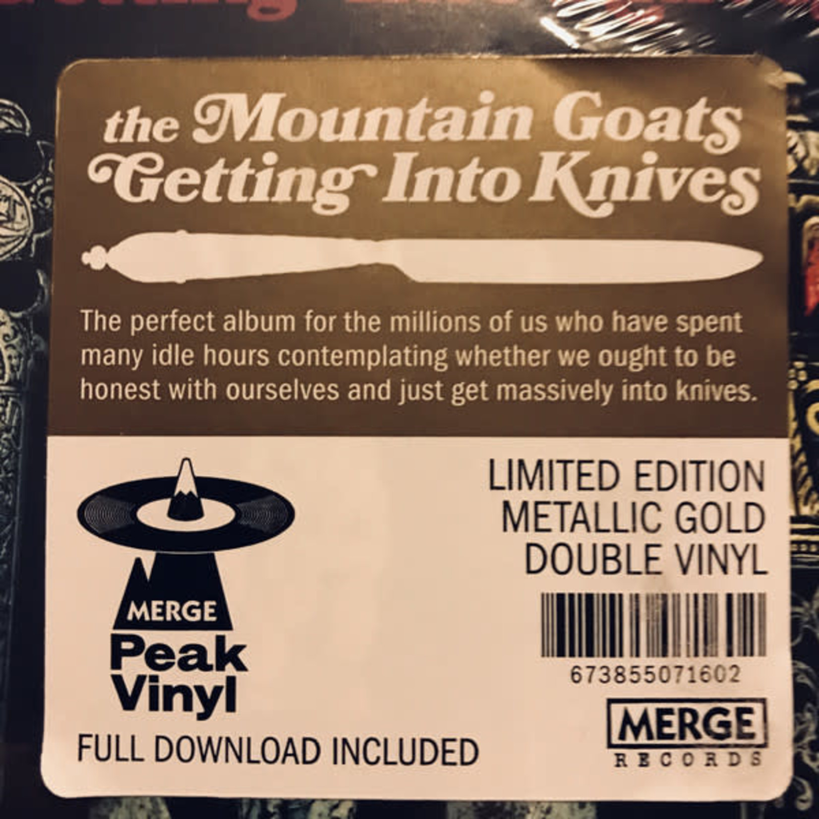 Merge Mountain Goats - Getting Into Knives (2LP) [Gold]