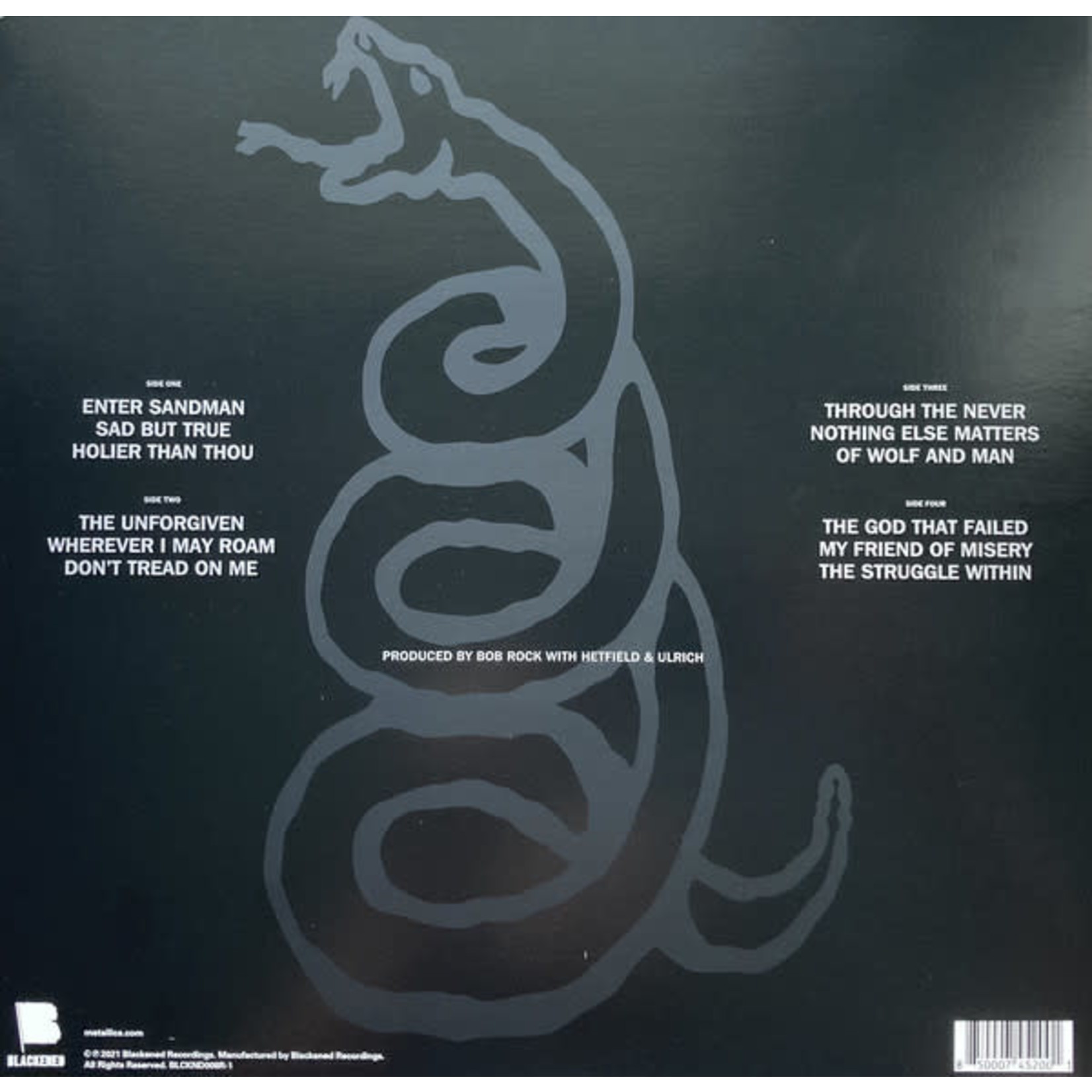 Blackened Metallica - Metallica (2LP) [2021]