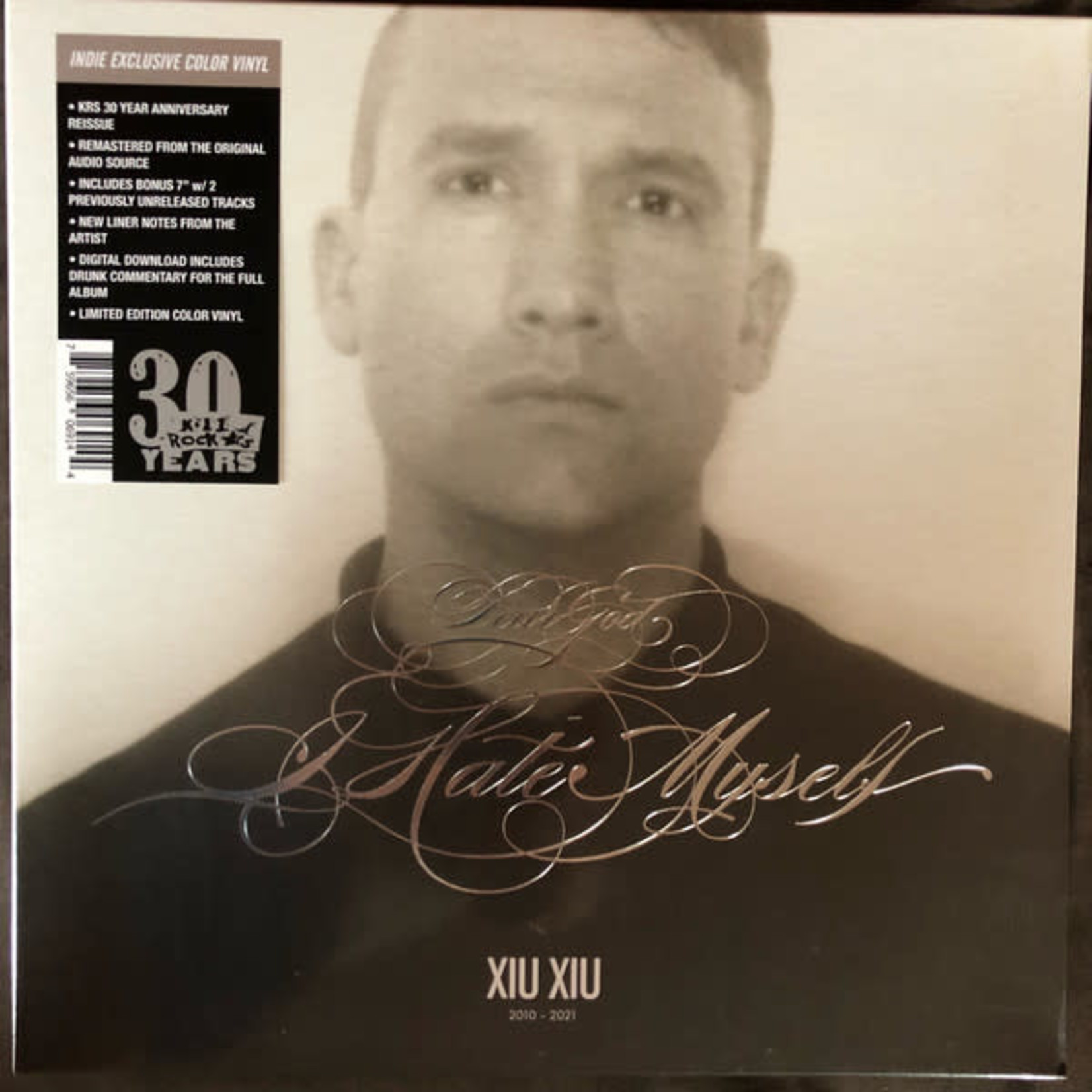 Kill Rock Stars Xiu Xiu - Dear God, I Hate Myself (LP+7") [Gray]