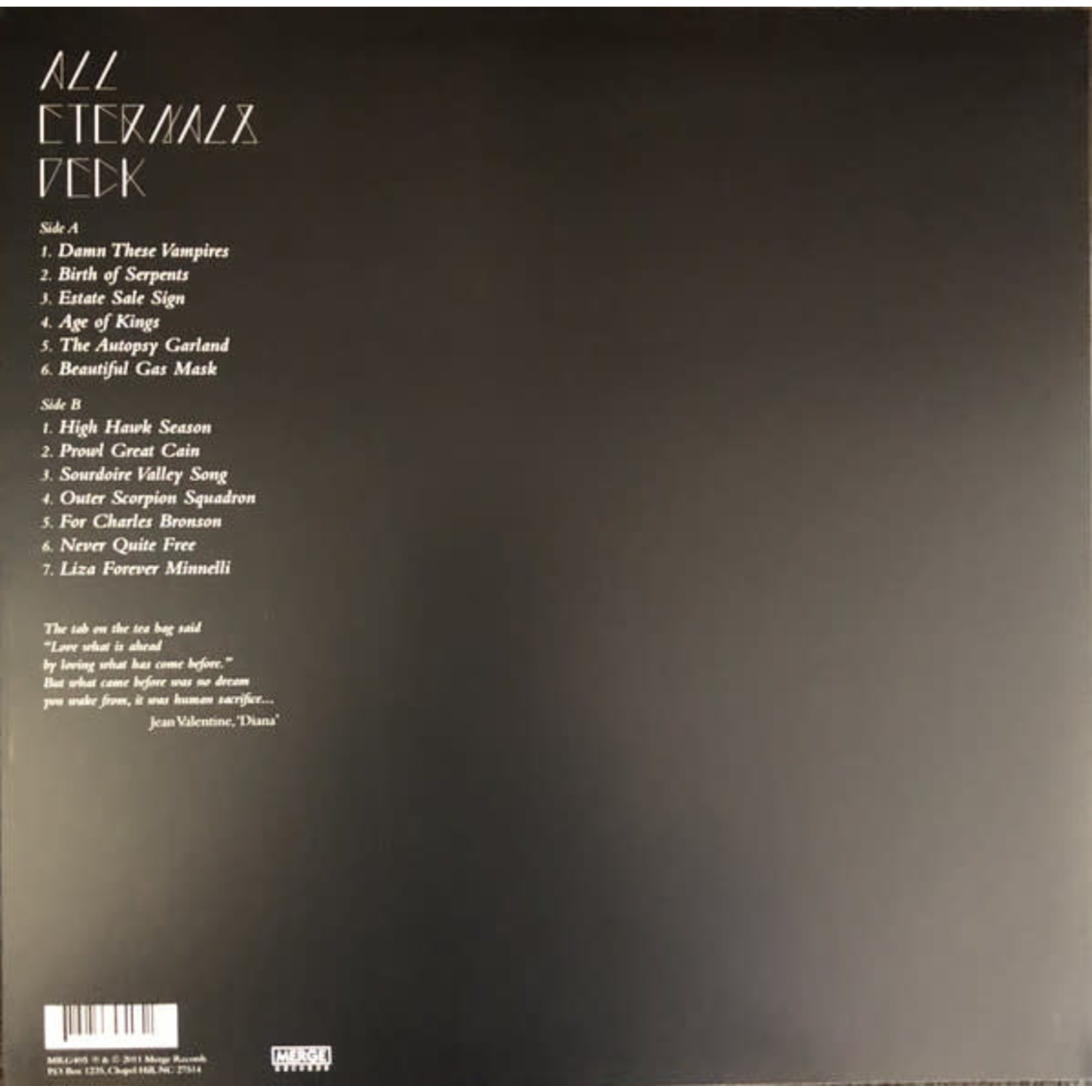 Merge Mountain Goats - All Eternals Deck (LP)