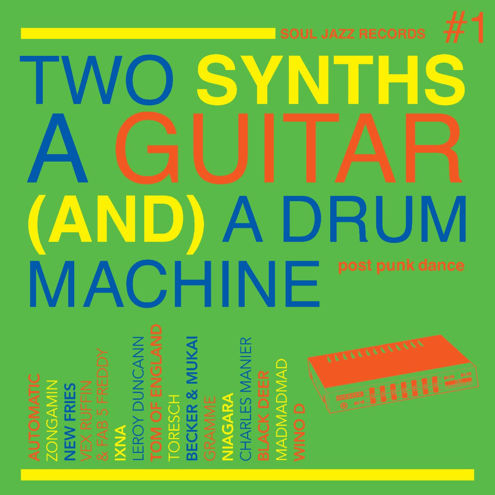 Soul Jazz V/A - Two Synths, A Guitar (and) A Drum Machine: Post Punk Dance (2LP) [Green]