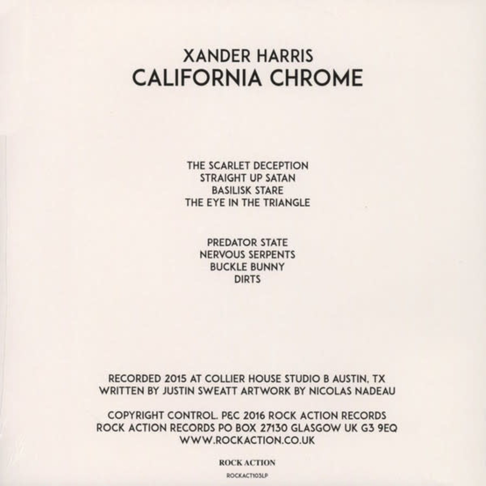 Xander Harris - California Chrome (LP)