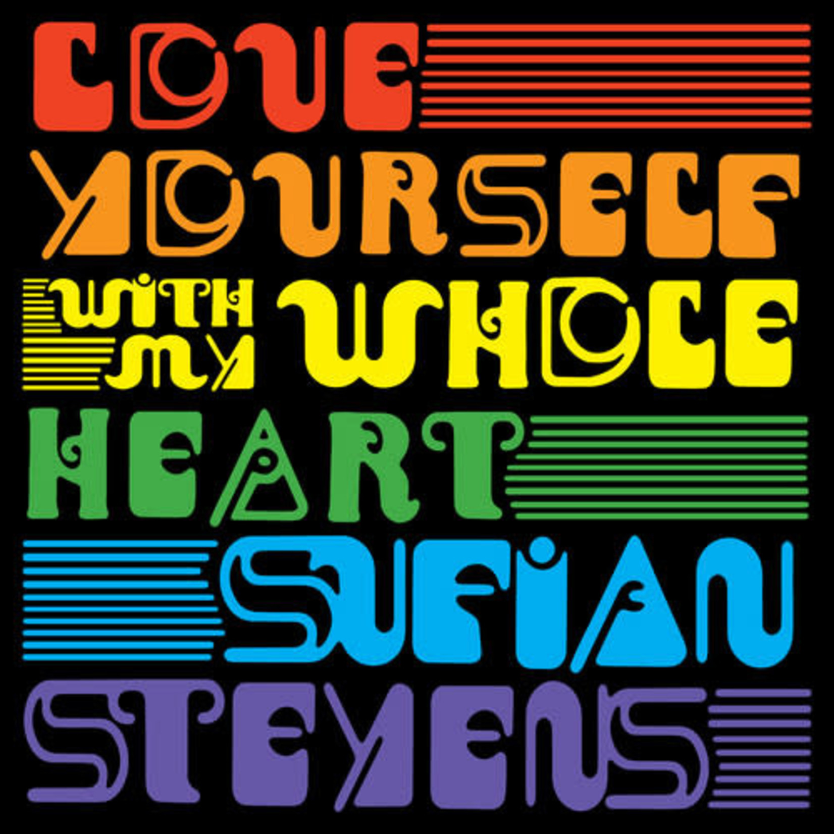 Asthmatic Kitty Sufjan Stevens - Love Yourself / With My Whole Heart (7") [Red]