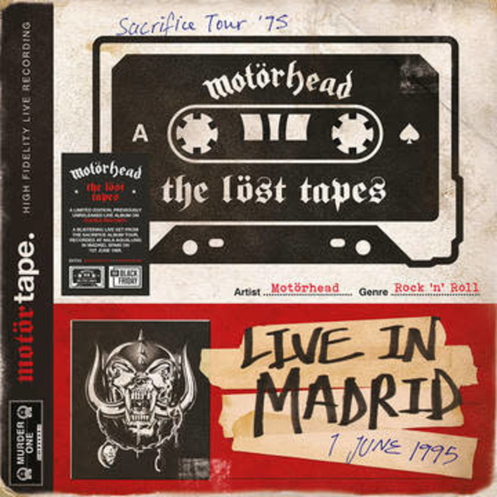 RSD Black Friday 2011-2022 Motorhead - The Lost Tapes Vol 1: Live In Madrid 1995 (2LP)