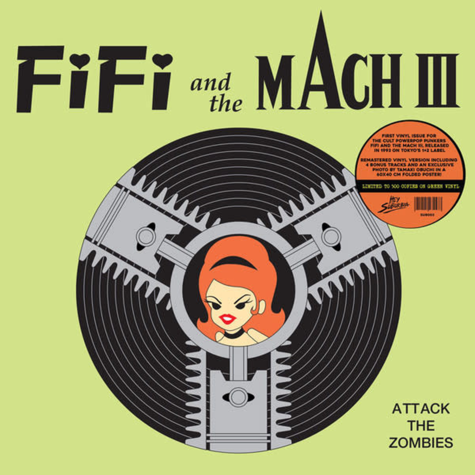 Radiation Fifi and the Mach III - Attack The Zombies (LP) [Green]