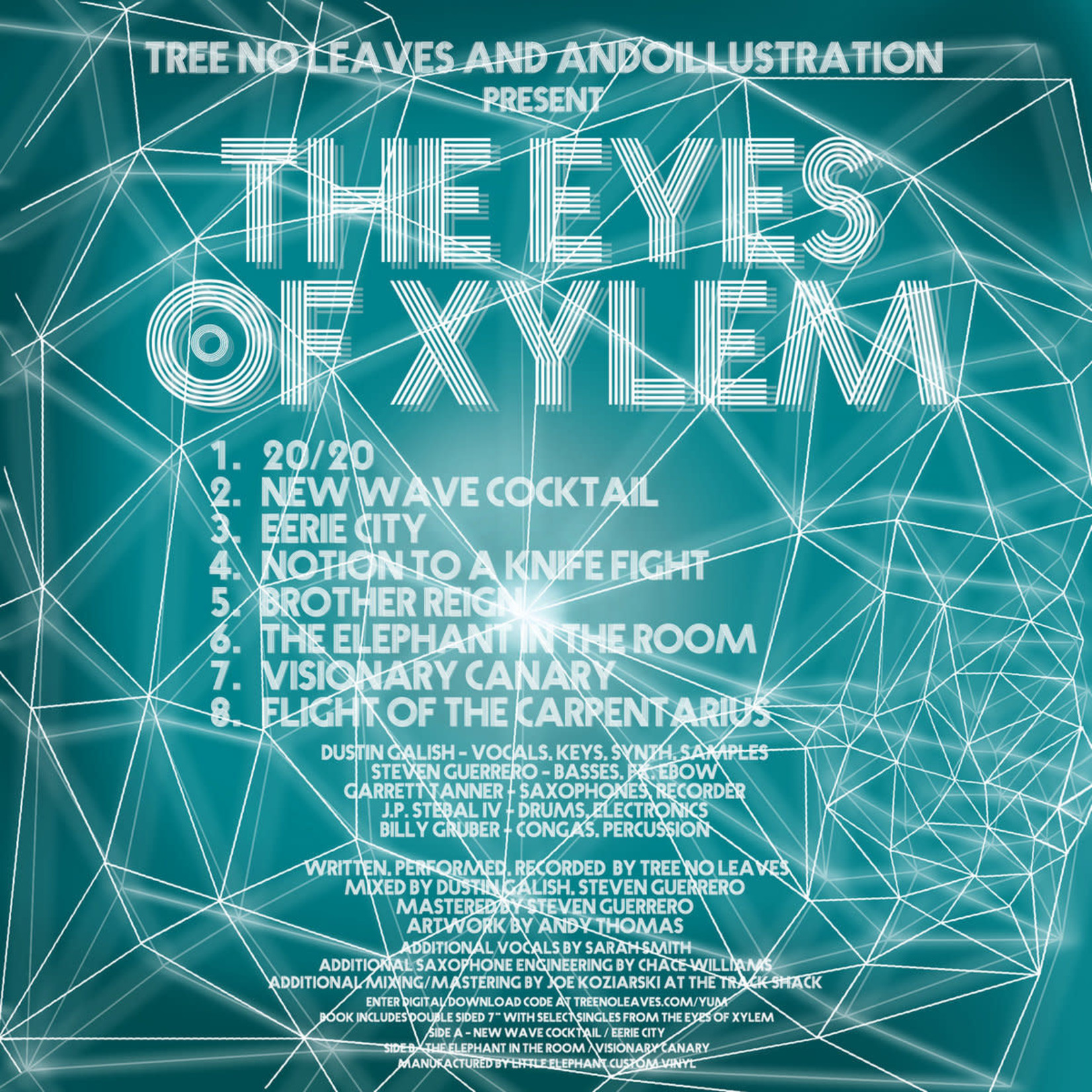 Toledo Tree No Leaves - The Eyes of Xylem (7"+Comic) [Clear]