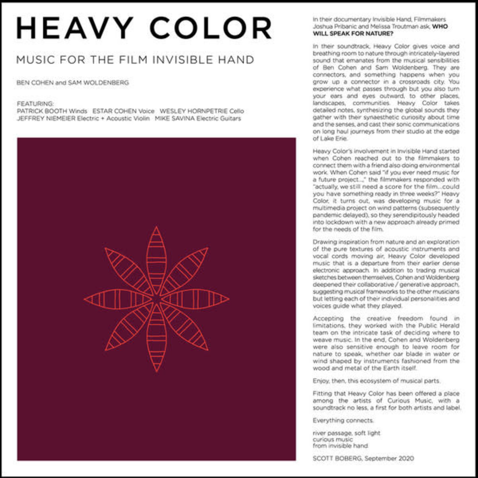 Toledo Heavy Color - Music for the Film Invisible Hand (LP)