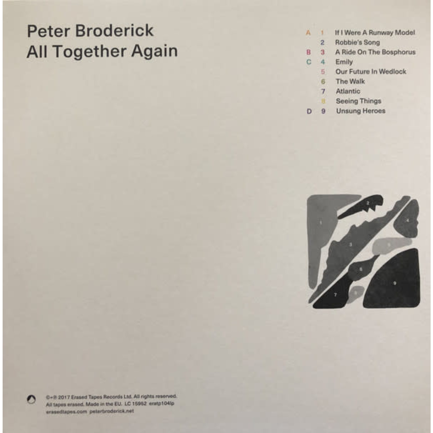 Erased Tapes Peter Broderick - All Together Again (2LP) [Clear]