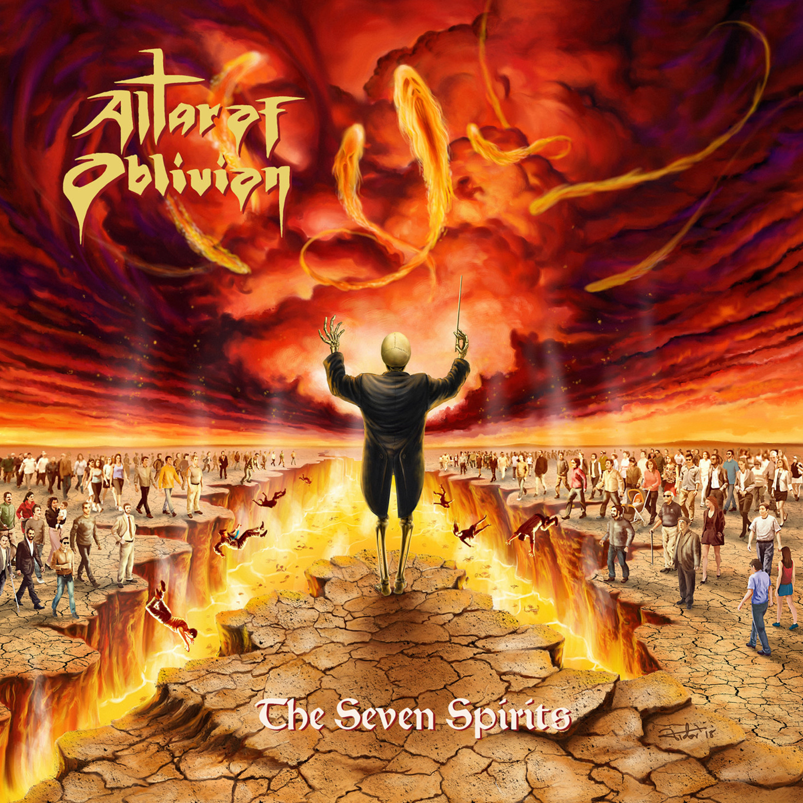 Altar of Oblivion - The Seven Spirits (LP) [Orange/Red Smoke]
