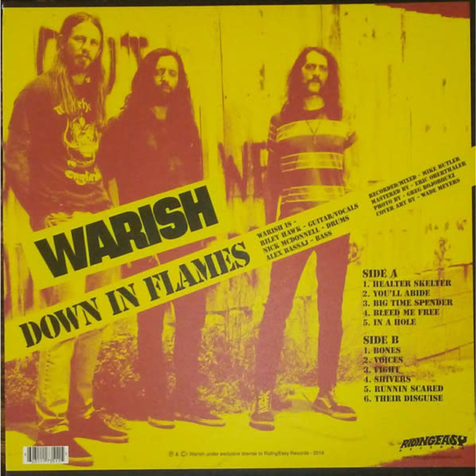 Riding Easy Warish - Down In Flames (LP)