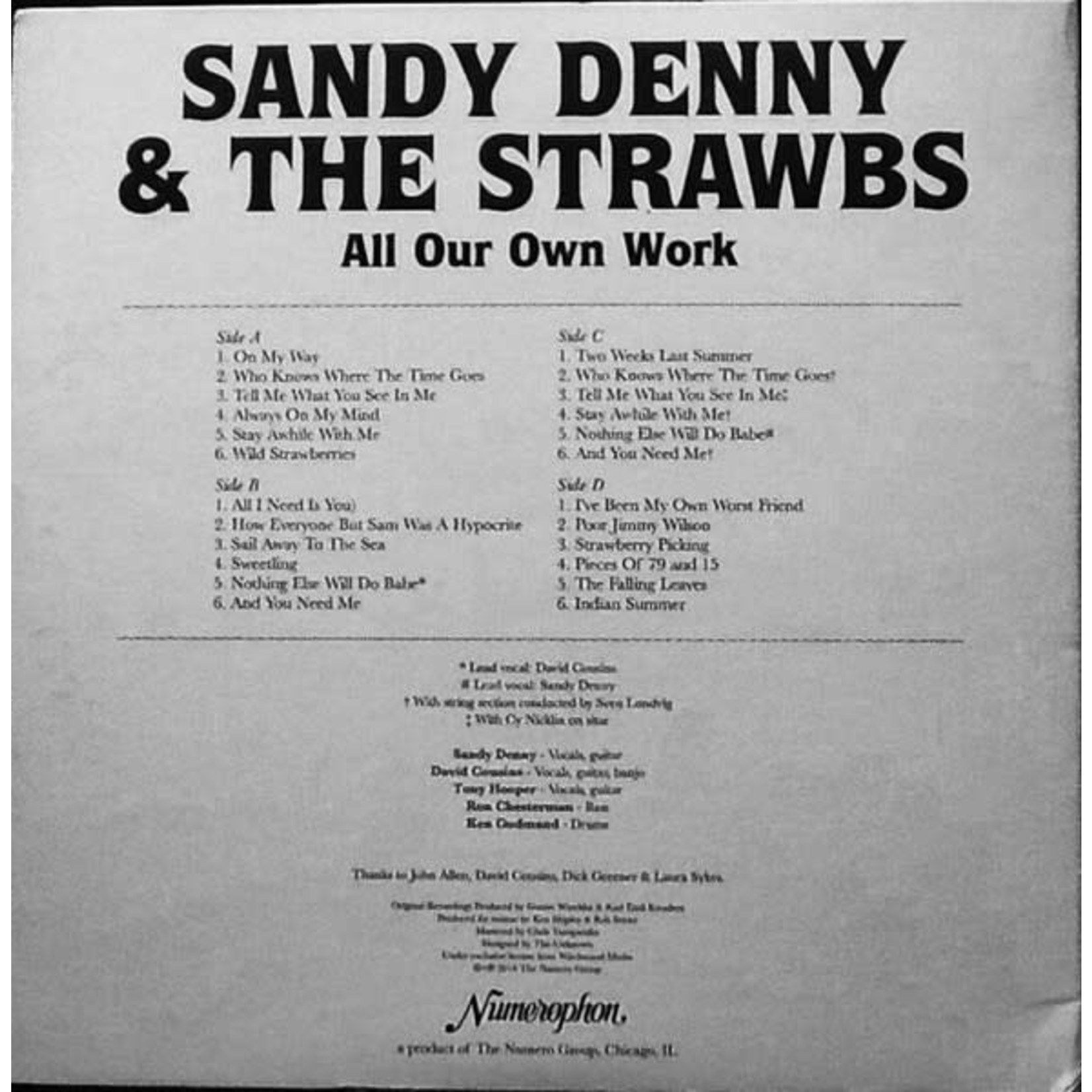 Numero Group Sandy Denny and the Strawbs - All Our Own Work (2LP)
