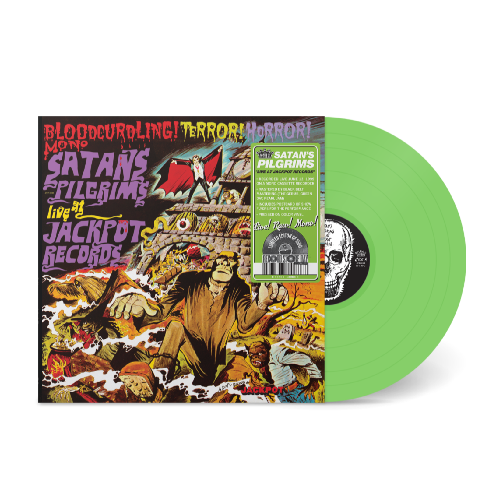 Record Store Day 2008-2023 Satan's Pilgrims - Live At Jackpot Records (LP) [Lime]