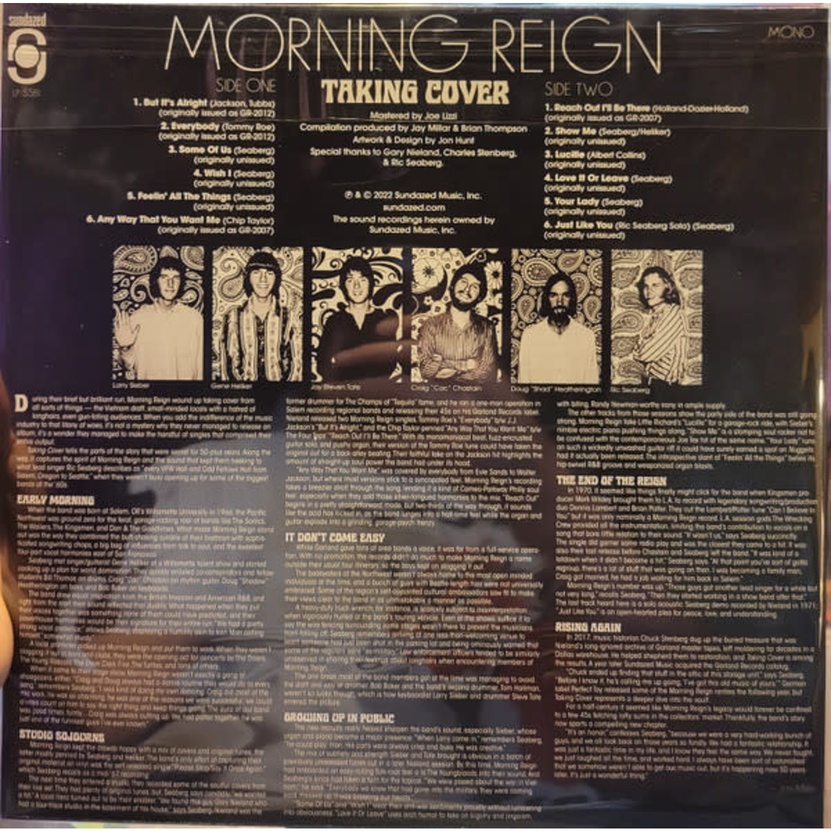 Sundazed Morning Reign - Taking Cover (LP) [Blue]