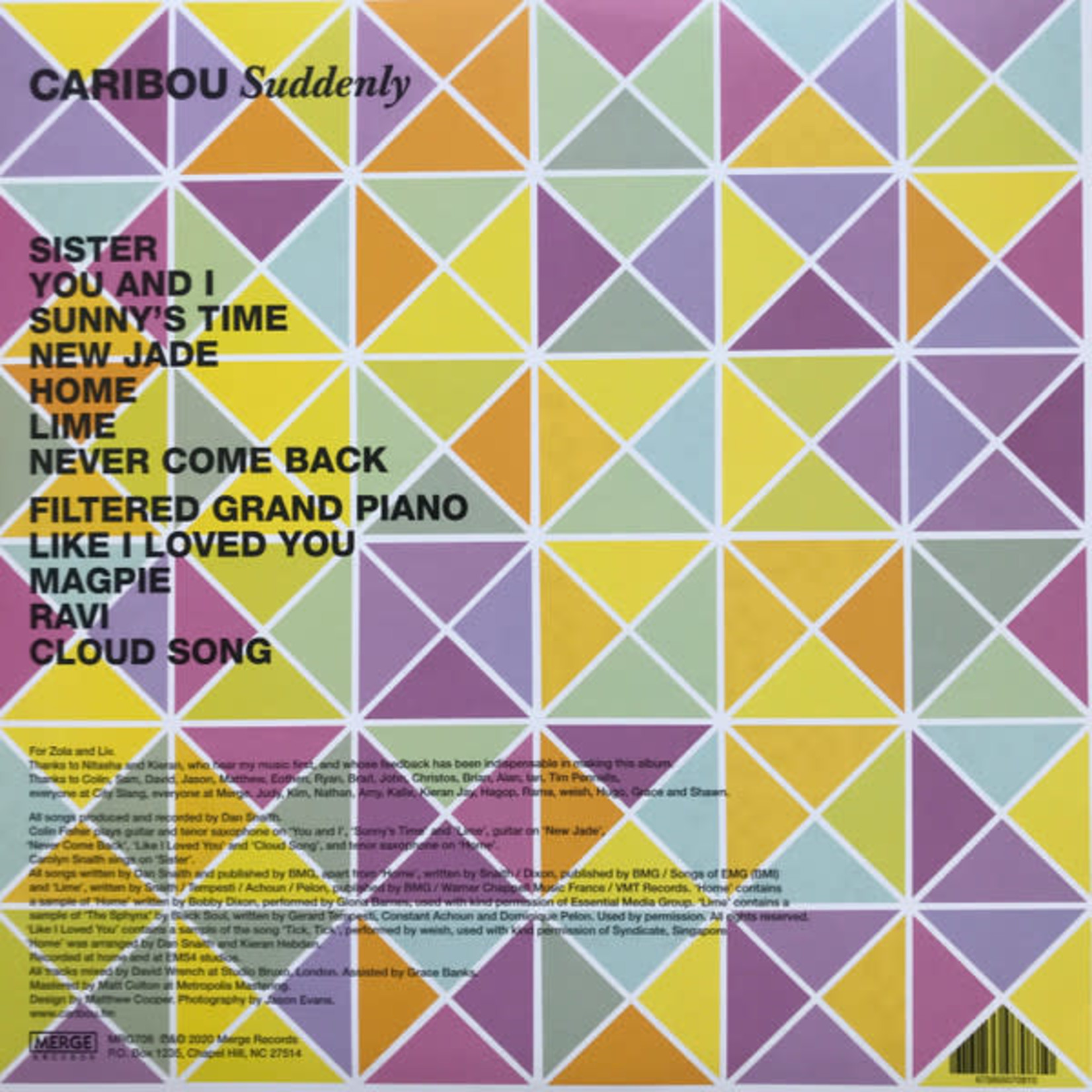Merge Caribou - Suddenly (LP)