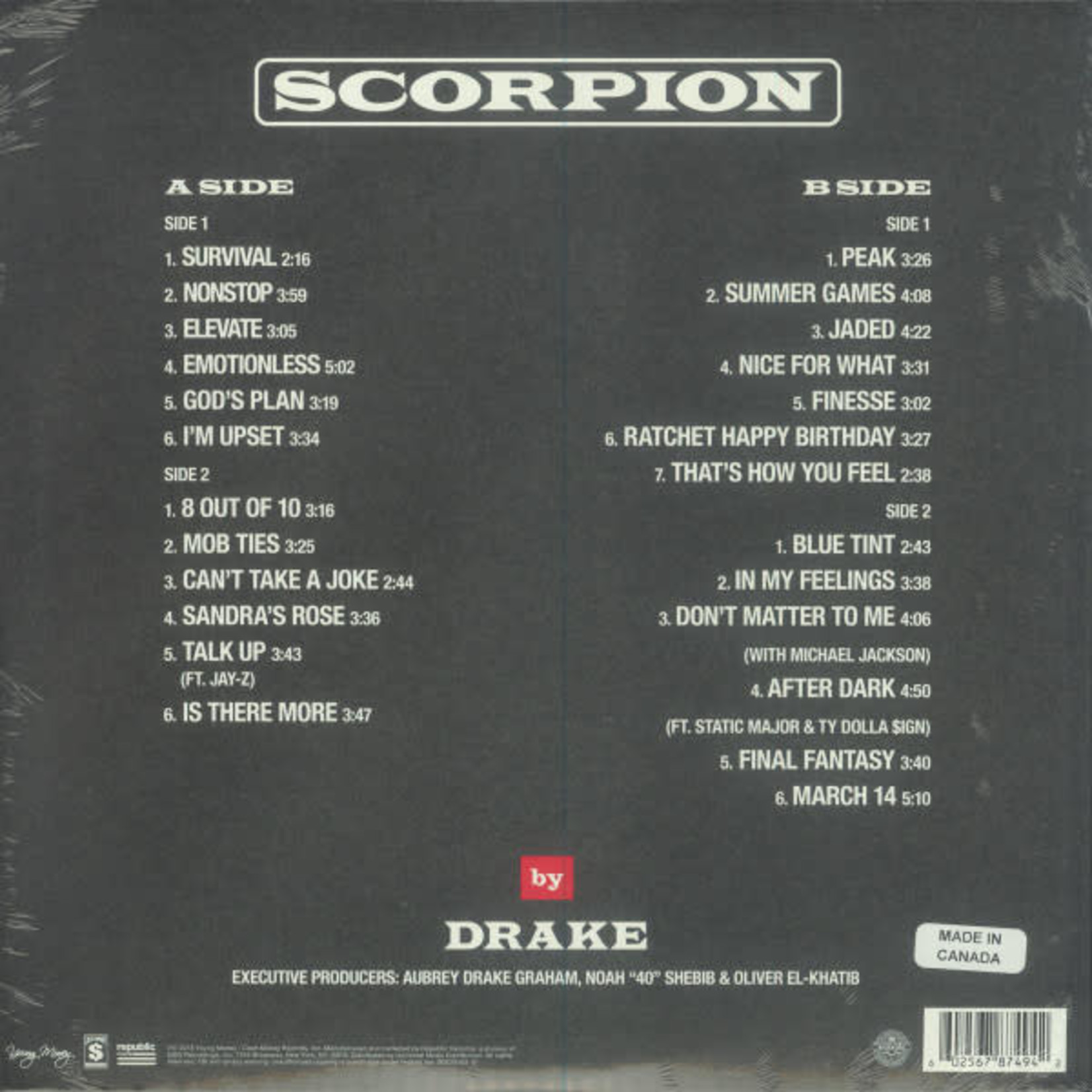 Republic Drake - Scorpion (2LP)