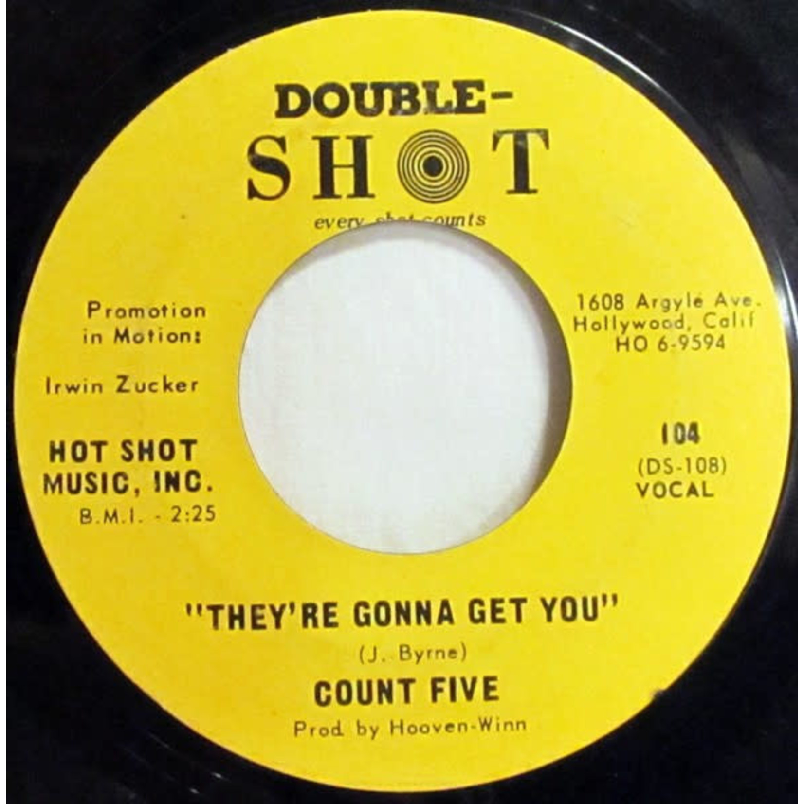 Count Five ‎- Psychotic Reaction / They're Gonna Get You (7") {VG}