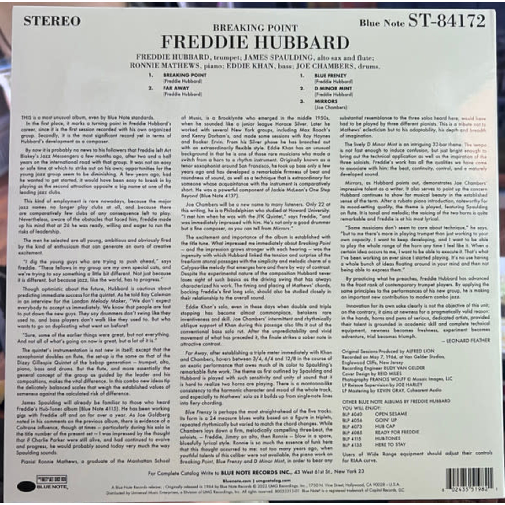 Blue Note Freddie Hubbard - Breaking Point (LP) [Tone Poet]
