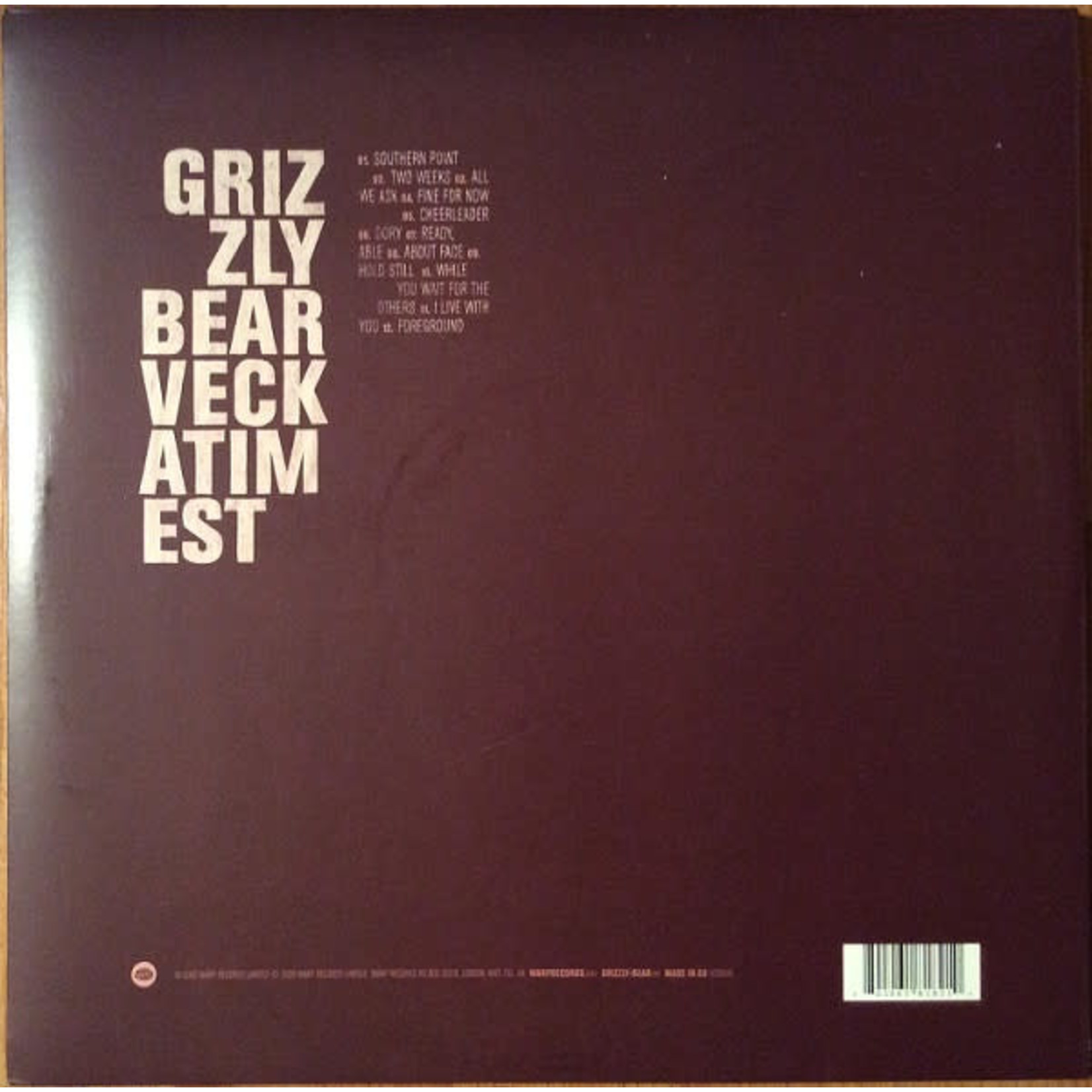 Warp Grizzly Bear - Veckatimest (2LP)