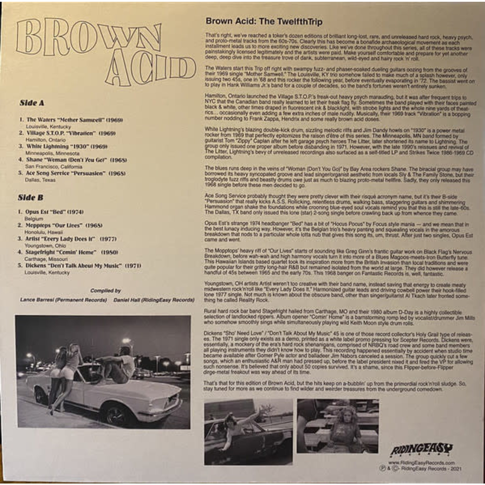 Riding Easy V/A - Brown Acid: The Twelfth Trip (LP)