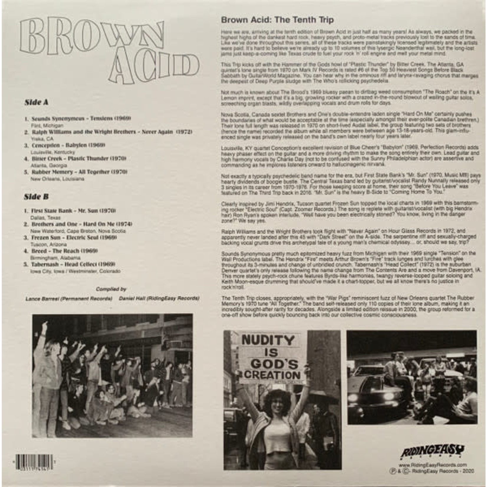Riding Easy V/A - Brown Acid: The Tenth Trip (LP)