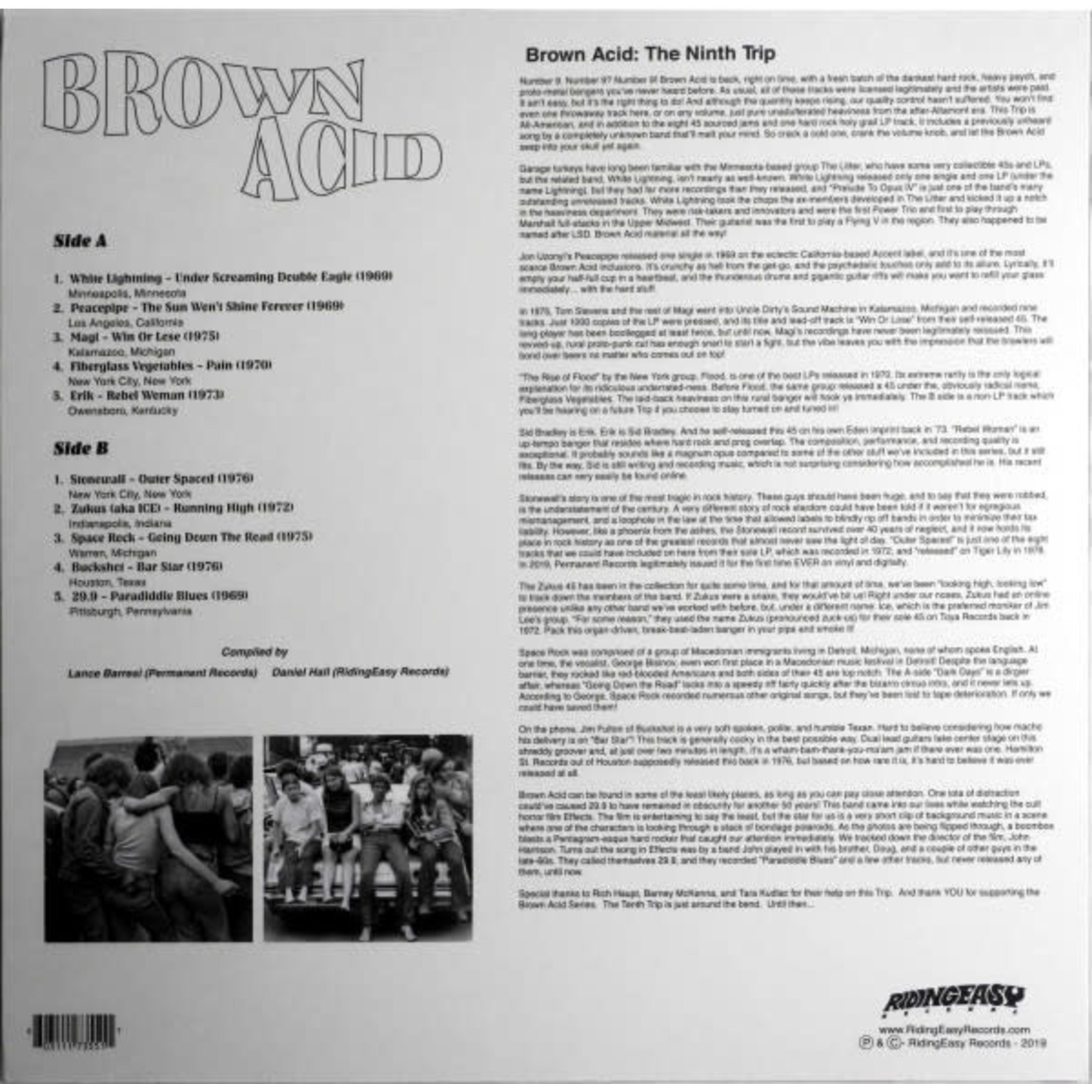 Riding Easy V/A - Brown Acid: The Ninth Trip (LP)