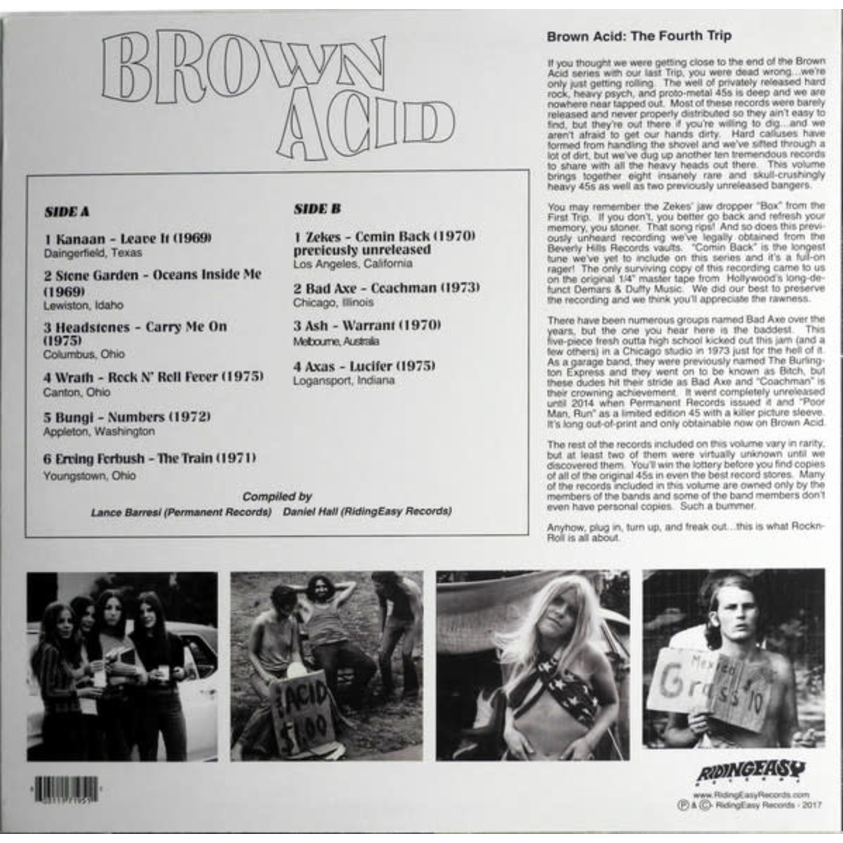 Riding Easy V/A - Brown Acid: The Fourth Trip (LP)