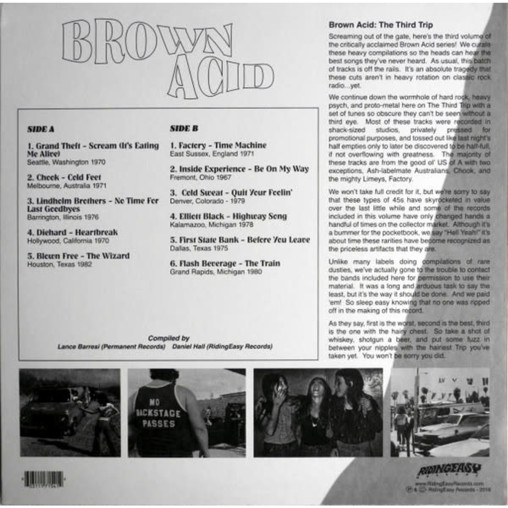 Riding Easy V/A - Brown Acid: The Third Trip (LP)