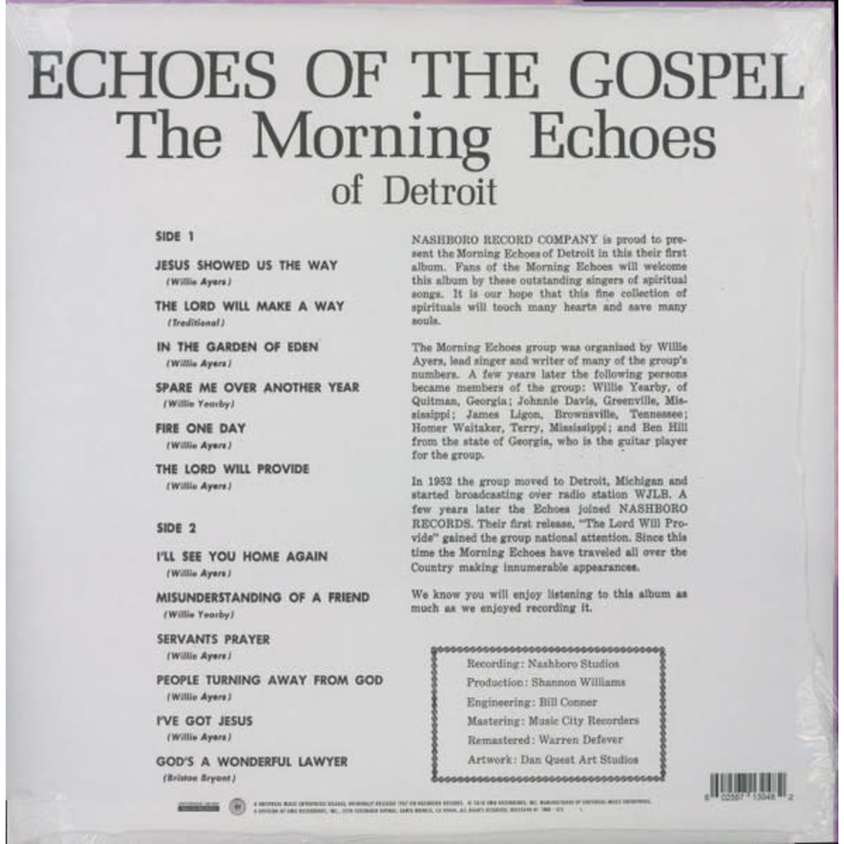 Third Man Morning Echoes of Detroit - Echoes of the Gospel (LP)