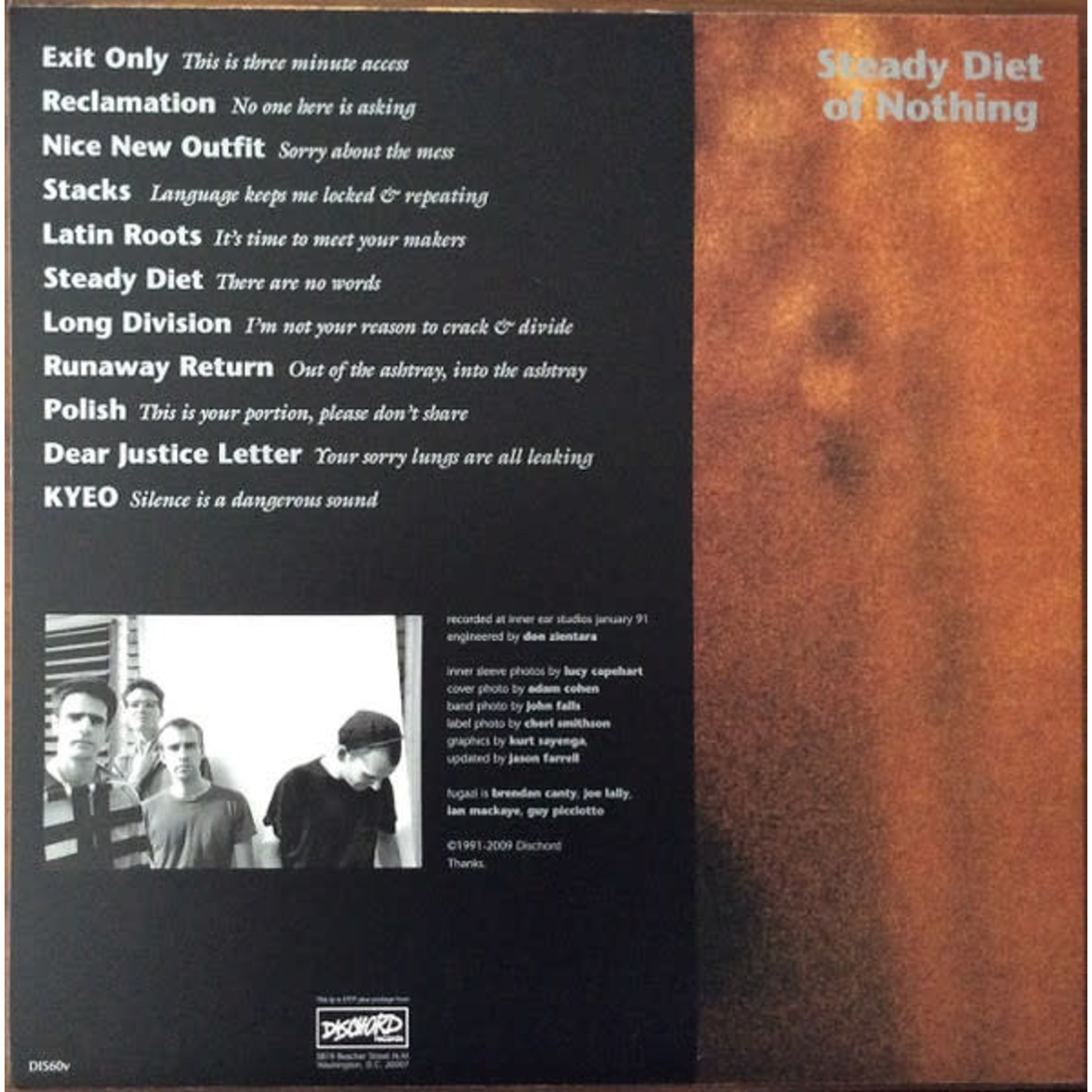 Dischord Fugazi - Steady Diet Of Nothing (LP)