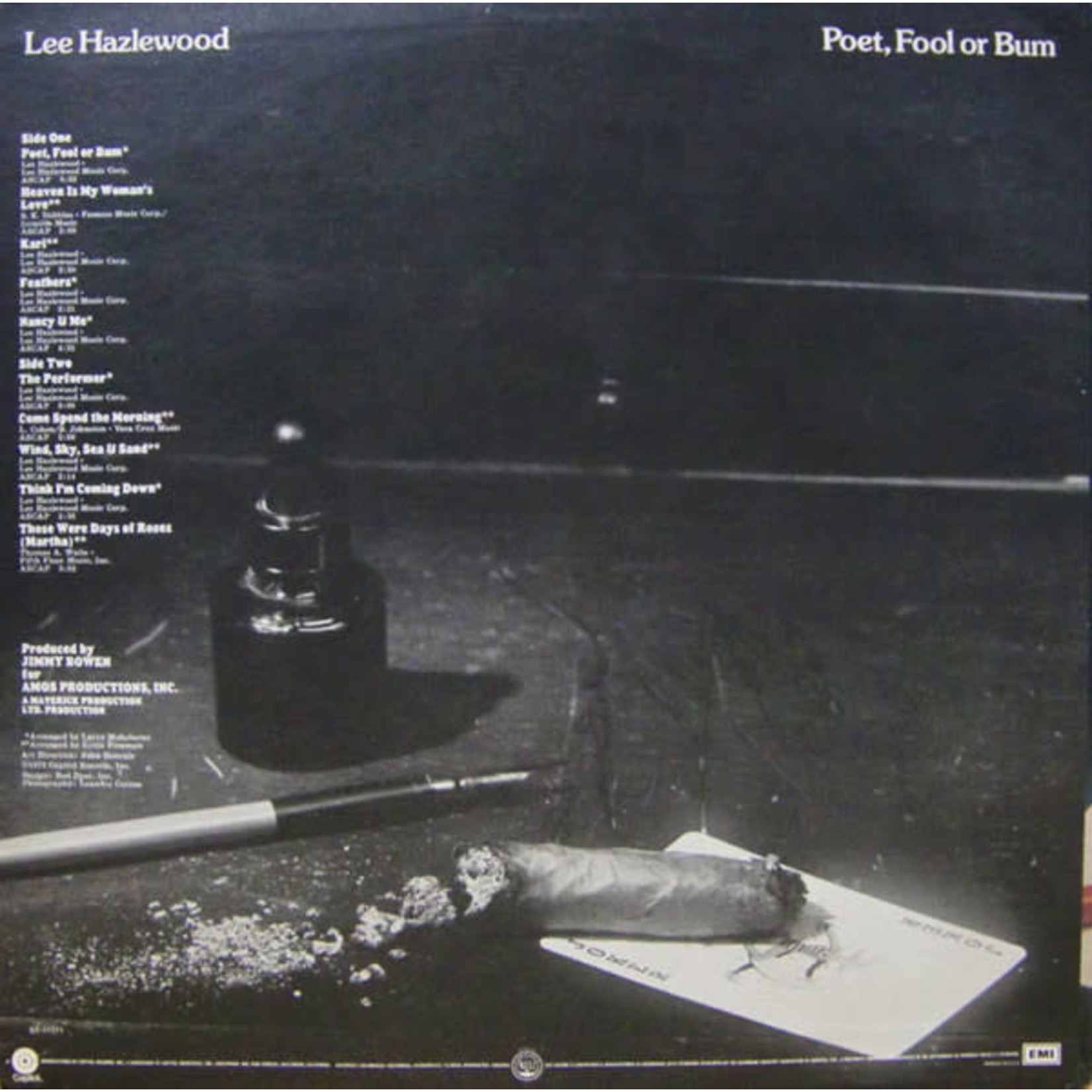 Capitol Lee Hazlewood - Poet, Fool or Bum (LP) {VG/G+}