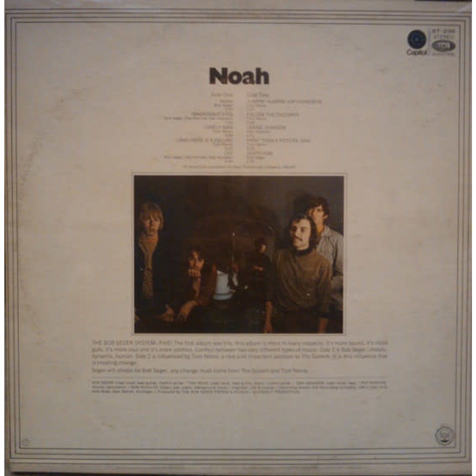 Capitol Bob Seger System - Noah (LP) [1964] {G/G+}